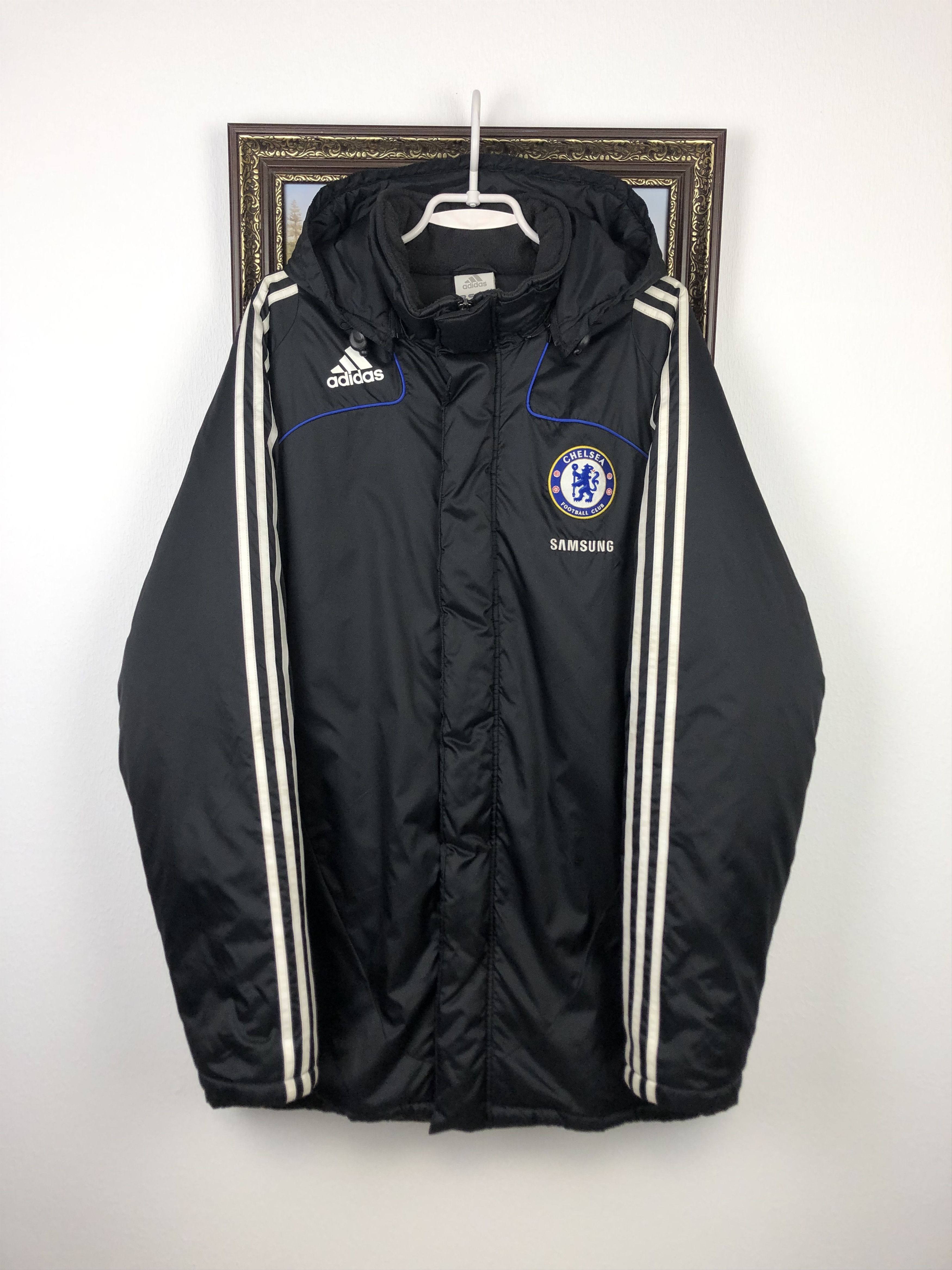 Adidas Vintage Adidas Chelsea Football Jacket Soccer Bomber Size US XL / EU 56 / 4 - 1 Thumbnail