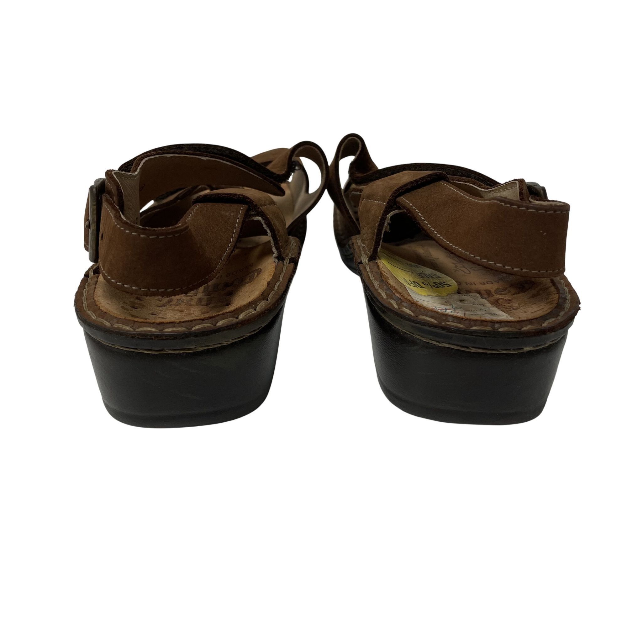 Other Finn Comfort JERSEY Sandals Nubuck Leather LOGO Sandals Size US 8 / IT 38 - 4 Thumbnail