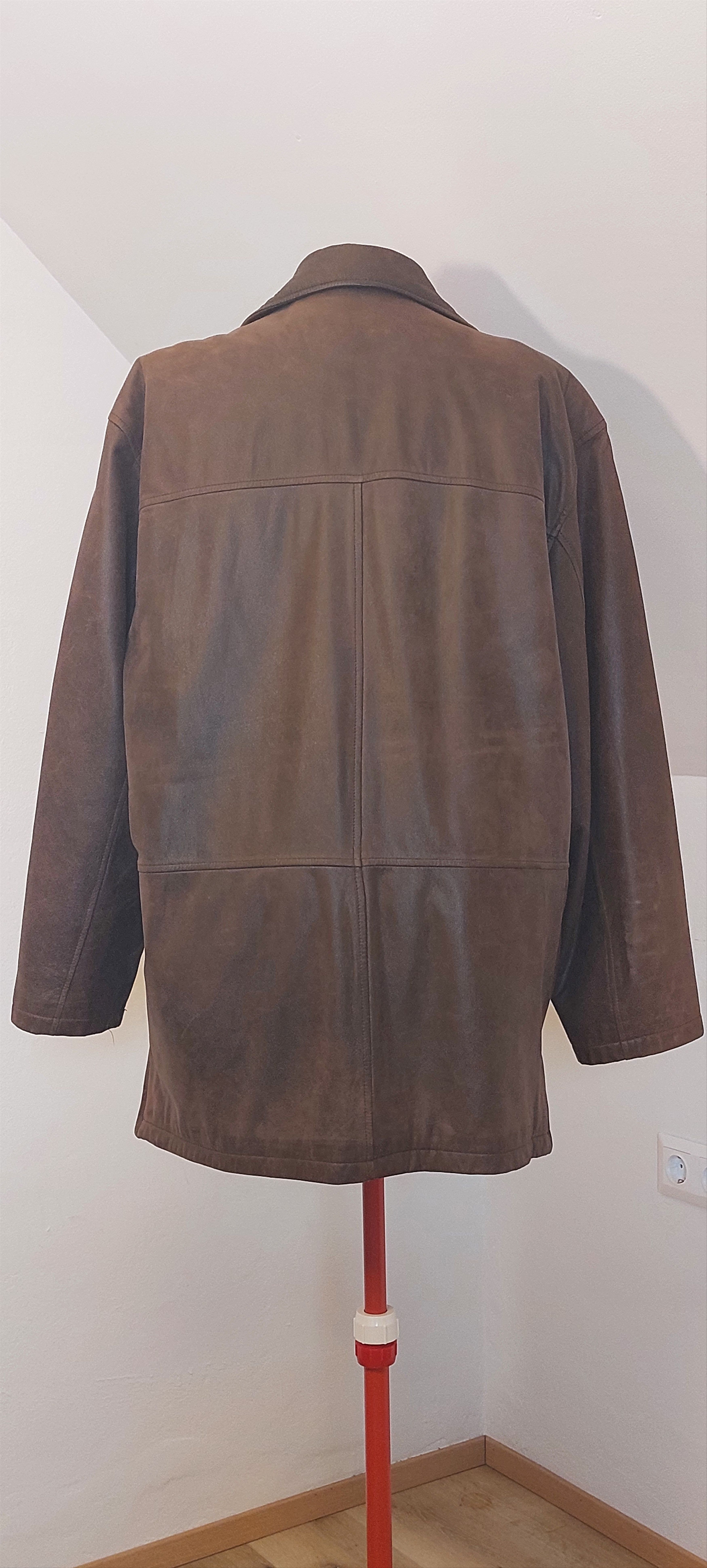Vintage Vintage Italian Nubuck Leather Blazer Brown EU 54 Size US L / EU 52-54 / 3 - 8 Thumbnail