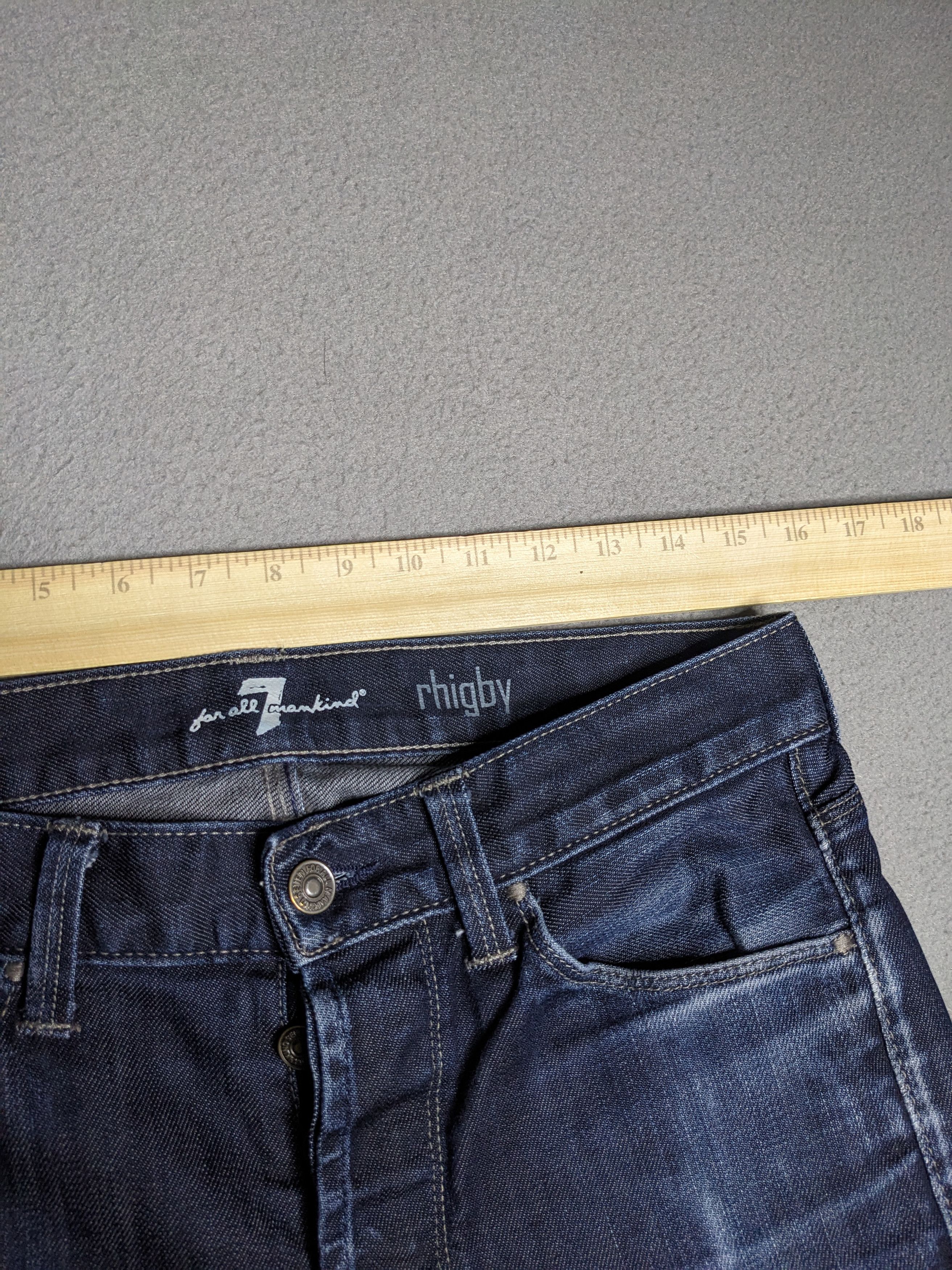 7 For All Mankind 7 For All Mankind Mens Rhigby Jeans 31x30 USA Denim Straight Size US 31 - 16 Thumbnail