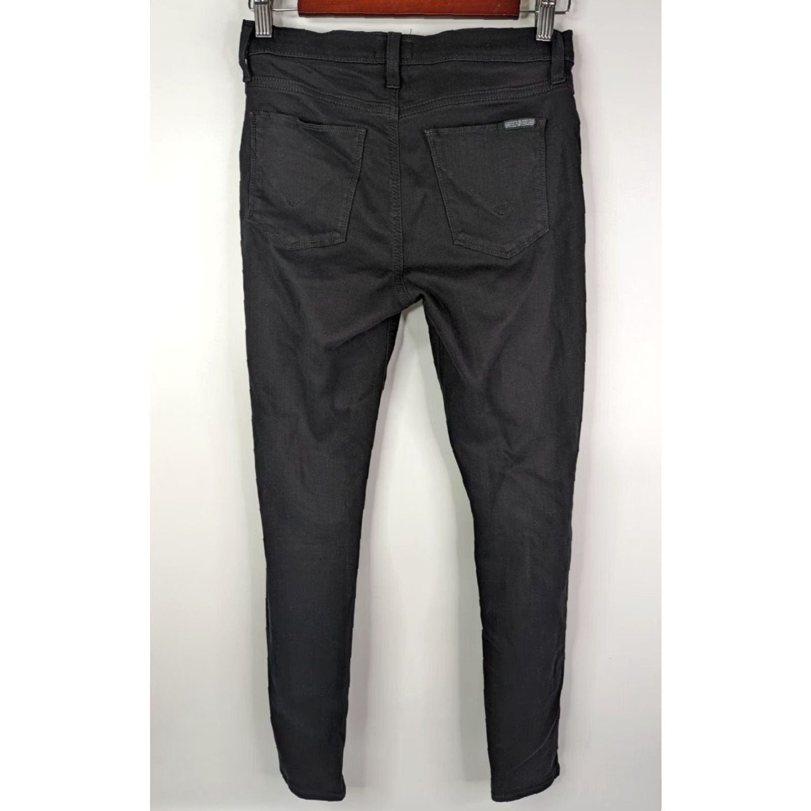 Hudson Hudson Natalie Super Skinny Distressed Women's Black Jeans Size 27 Low Rise Size 27" / US 4 / IT 40 - 5 Thumbnail