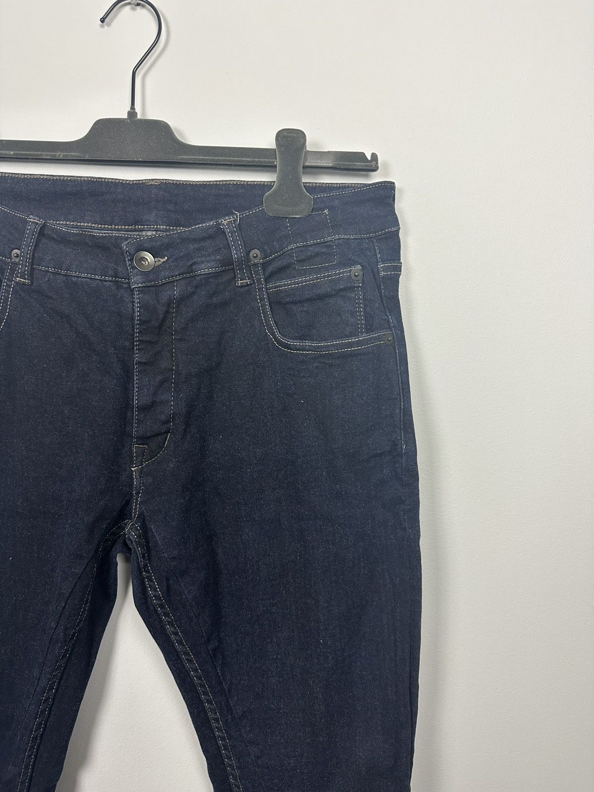 Rick Owens Dirty Blue Detroit Cut Denim Size US 33 - 4 Thumbnail