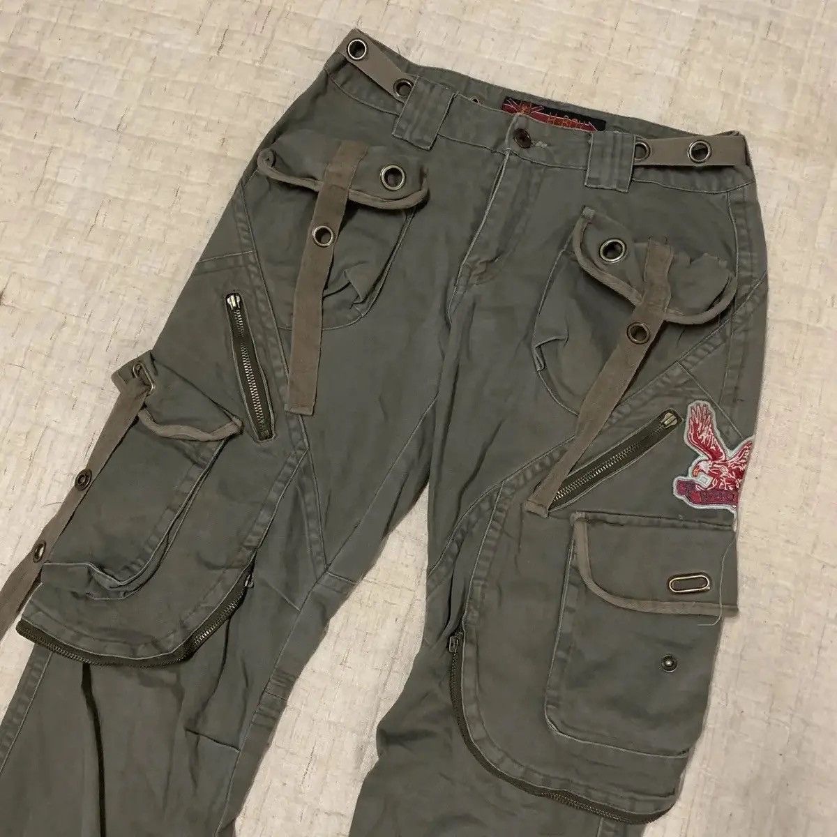 If Six Was Nine H-Boy Designed in Italy W29 L31 Bondage MultiZipper Pants Size US 29 - 4 Thumbnail