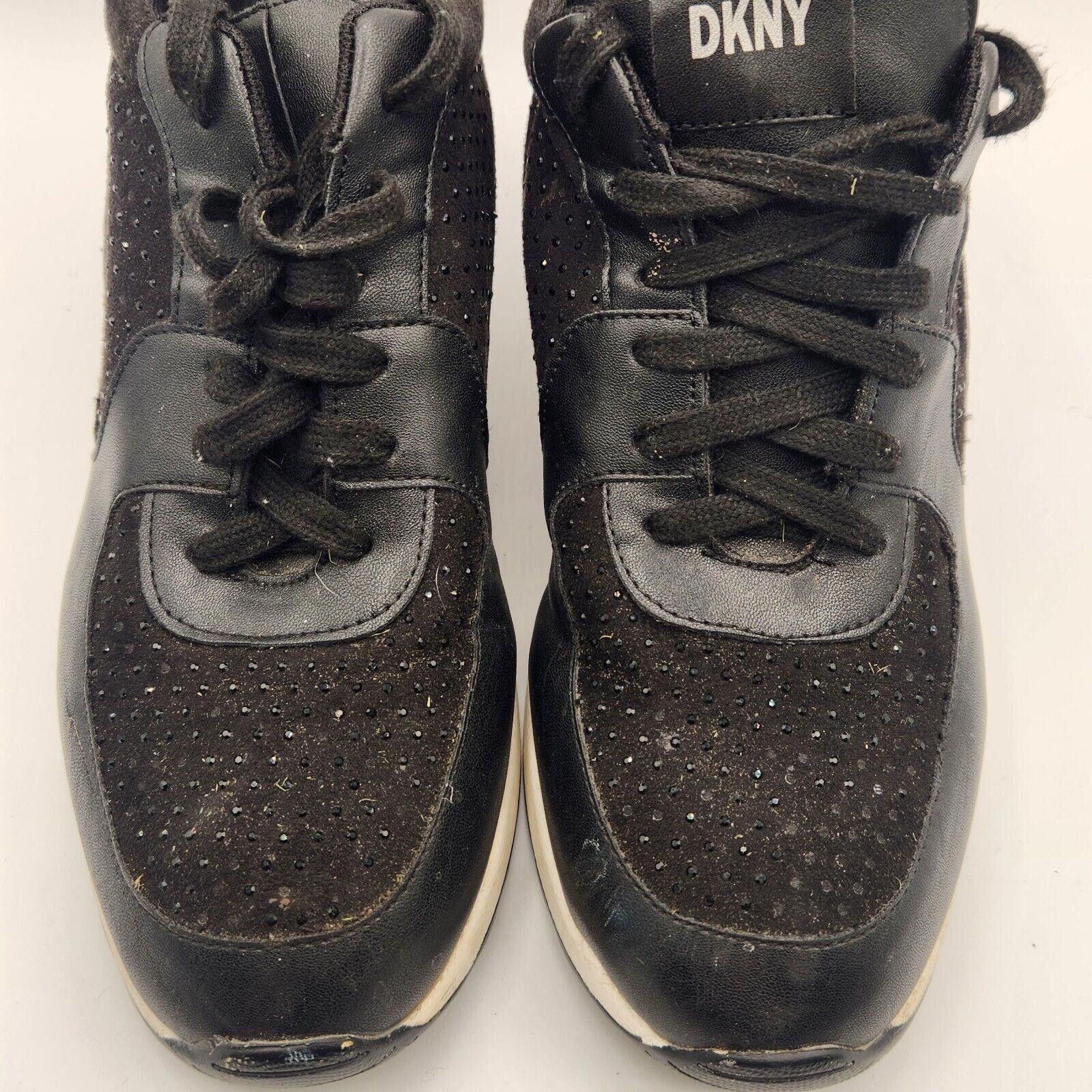 DKNY DKNY Womens Wedge Sneaker Trainers Size 11 Black Size US 11 / IT 41 - 4 Thumbnail