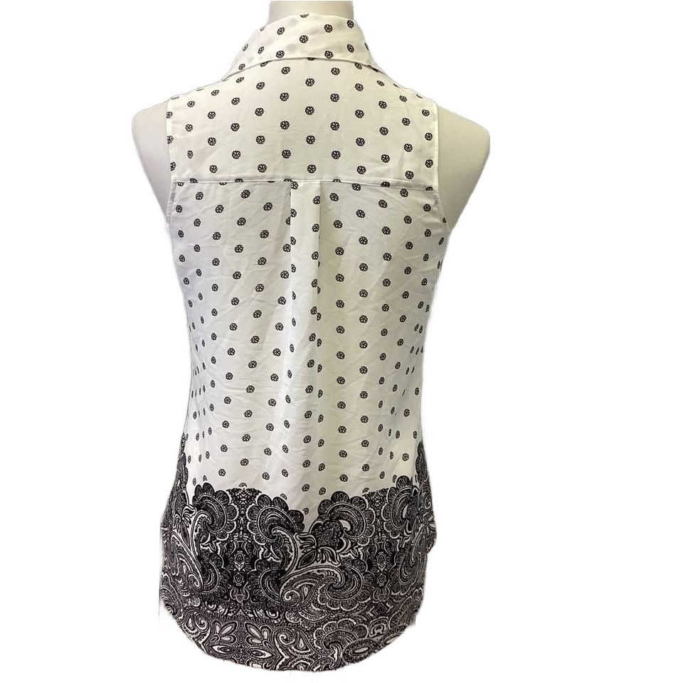 Express New Express XS The Portofino Shirt Polyester Collared Top Size XS / US 0-2 / IT 36-38 - 3 Thumbnail