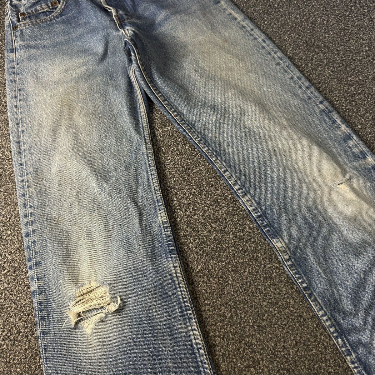 Levi's Vintage Clothing 🇺🇸 Vintage Levis 791-0117 Distressed Aging Wash 70s 80s Denim Size US 28 / EU 44 - 4 Thumbnail