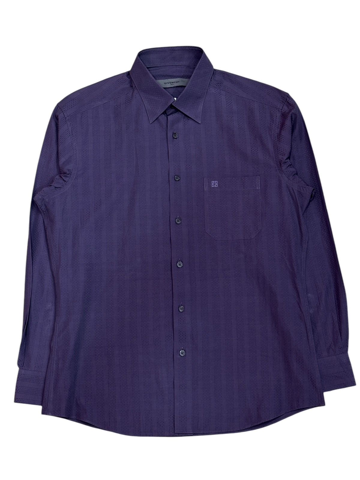 Givenchy × Vintage Givenchy Men Button Up Dot Stripe Long Sleeve Shirt Size US M / EU 48-50 / 2 - 1 Thumbnail