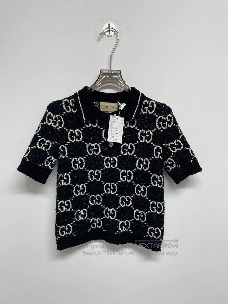 Gucci Gucci Old flower full print knitted short sleeves Size XS / US 0-2 / IT 36-38 - 1 Thumbnail