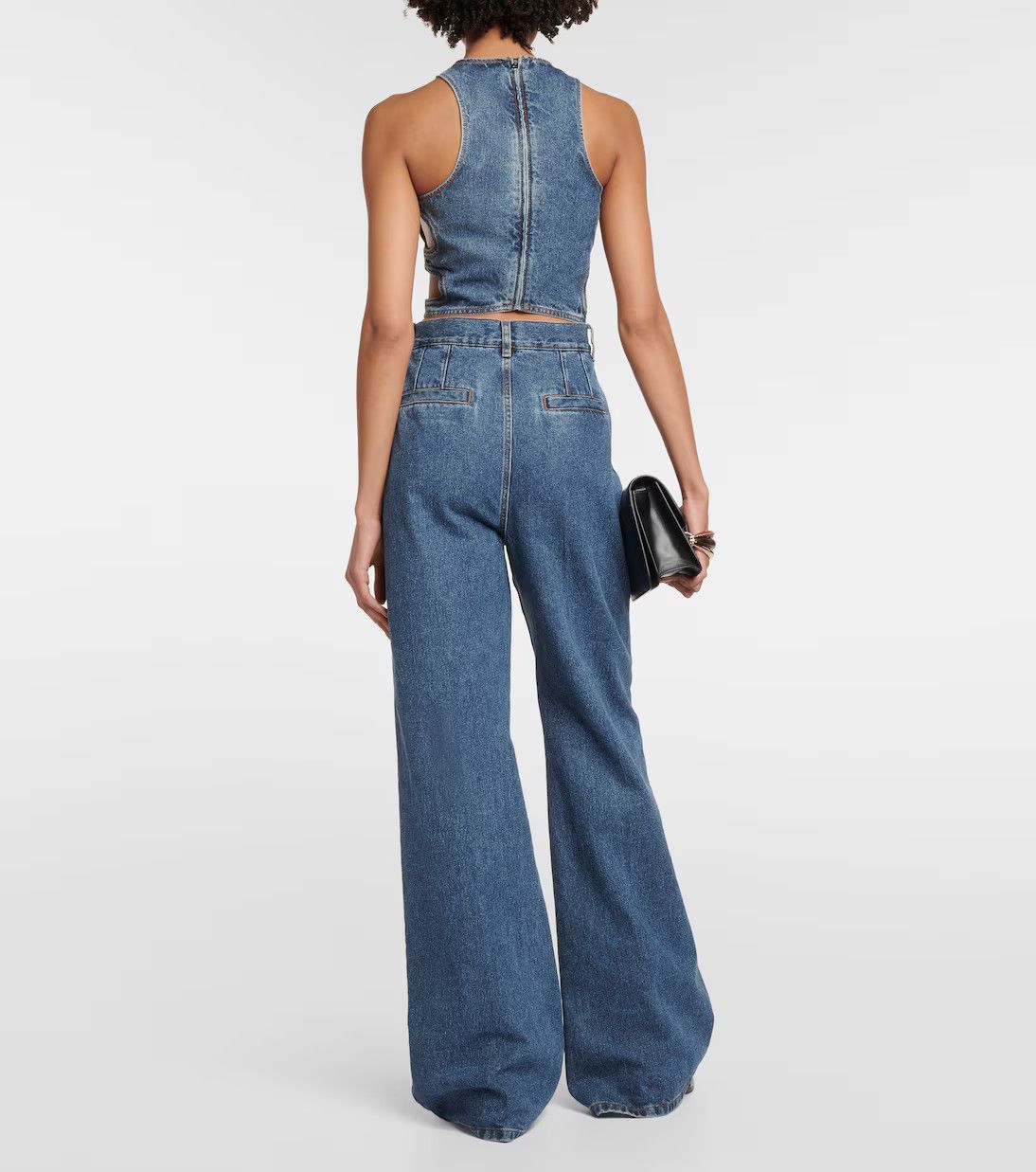 Chloe o1y0825 Denim Pant in Blue Size 32" / US 10 / IT 46 - 6 Thumbnail