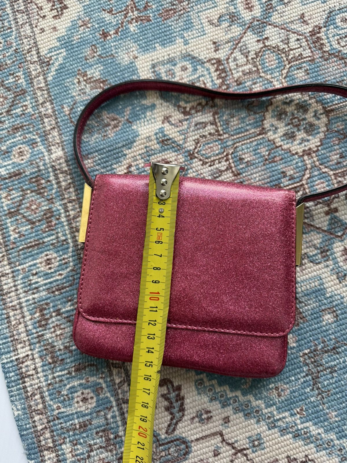 Dolce & Gabbana Archive 2000s Dolce & Gabbana Glitter Leather Small Hand Bag Size ONE SIZE - 14 Thumbnail