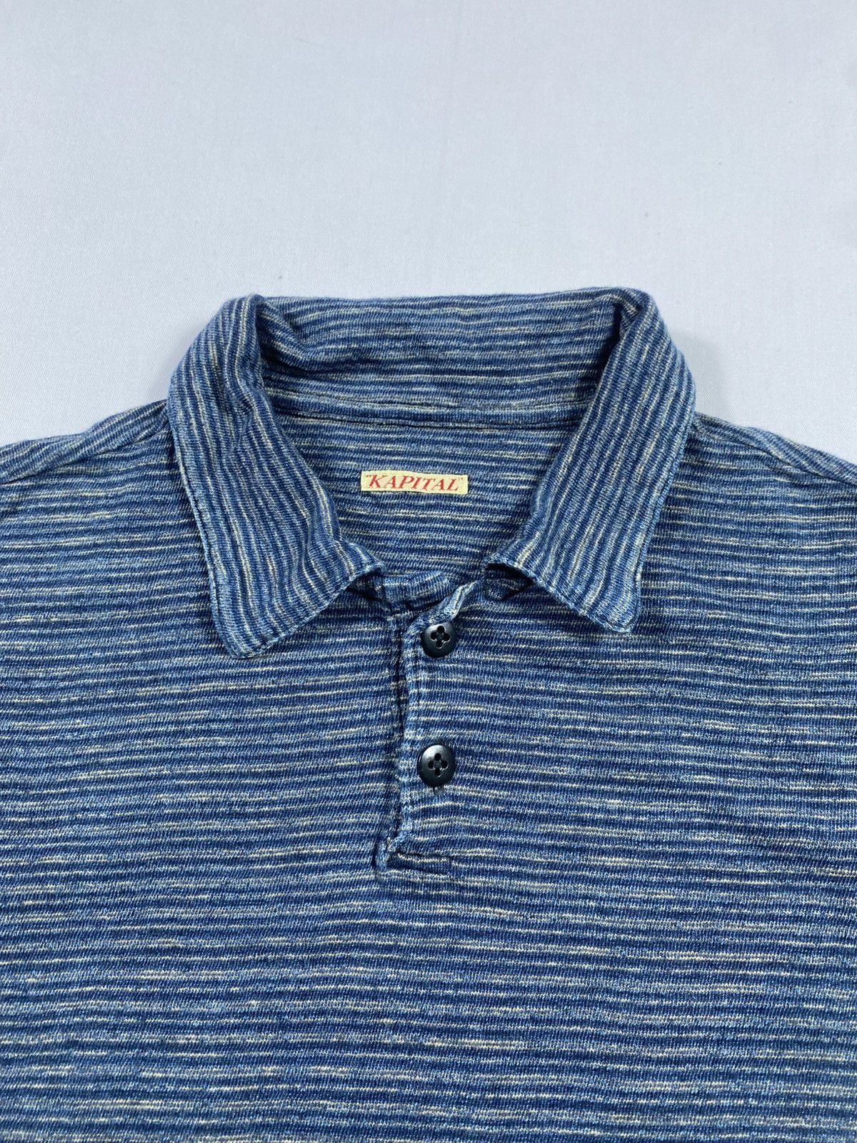 Kapital Kapital Stripe Clasic Polo Shirt Size US S / EU 44-46 / 1 - 4 Thumbnail
