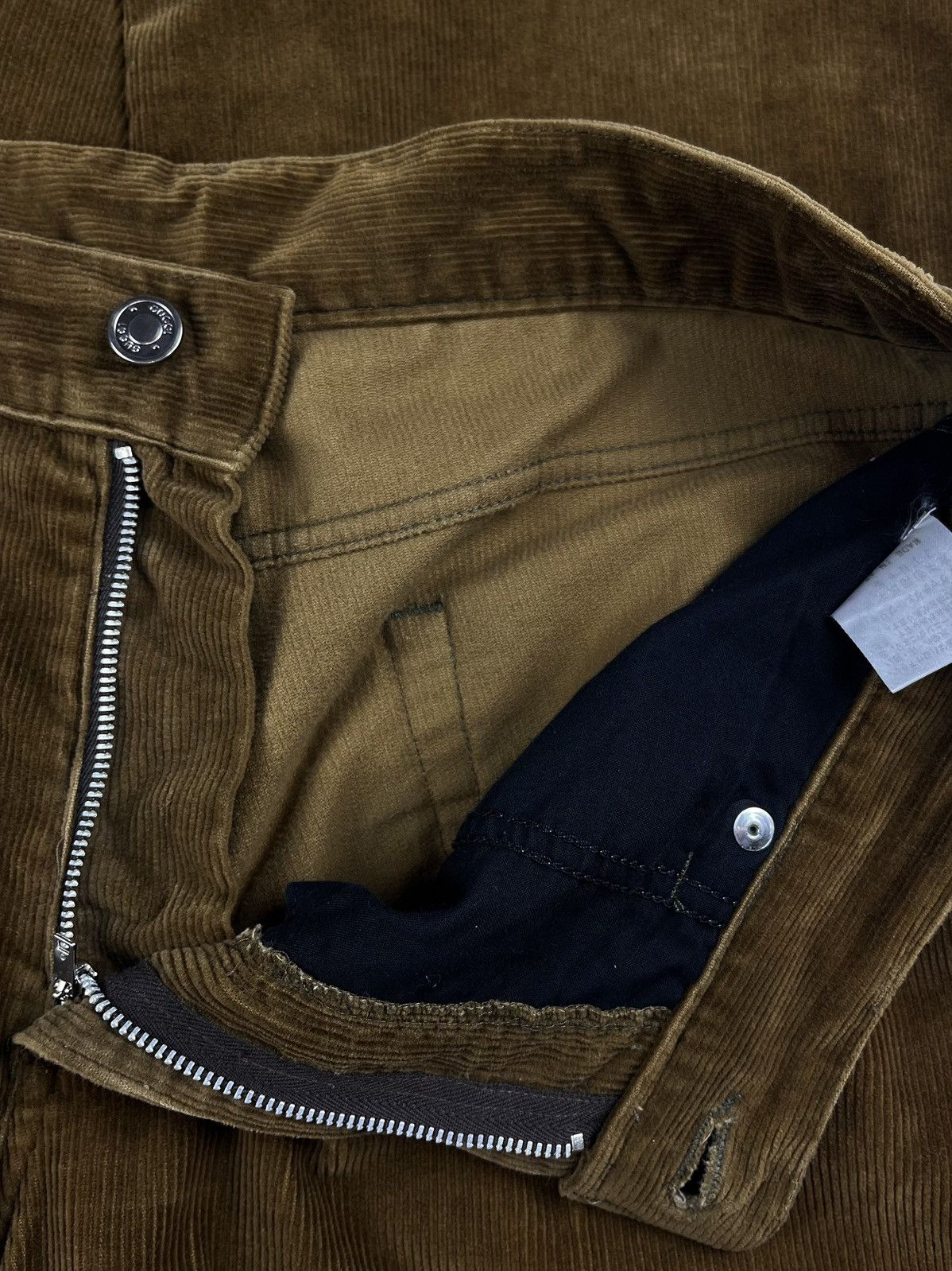 Gucci Gucci Tom Ford Leather Patch Wide Leg Corduroy Jeans Brown Size US 32 / EU 48 - 5 Thumbnail