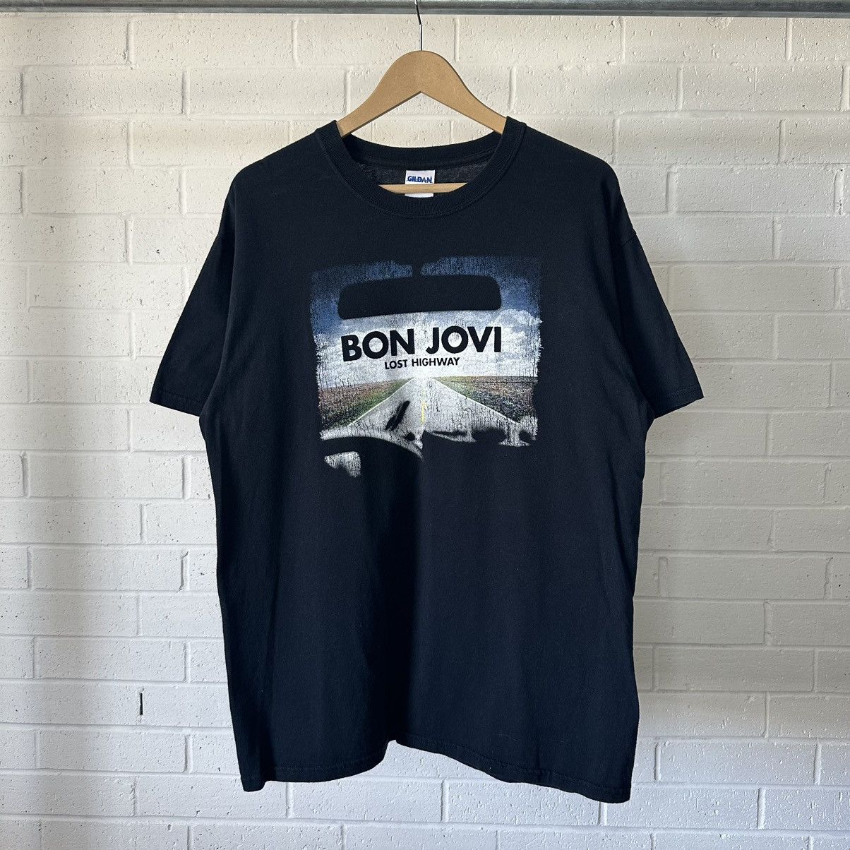 Vintage Bon Jovi 2007 “Lost Highway” Tour T-Shirt Size US L / EU 52-54 / 3 - 1 Thumbnail