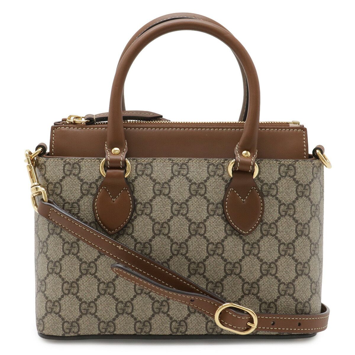 Gucci Gucci Gucci GG Supreme Coated Canvas 2way Bag Leather Shoulder Bag 453177 DUTY FREE for USA Size ONE SIZE - 1 Thumbnail