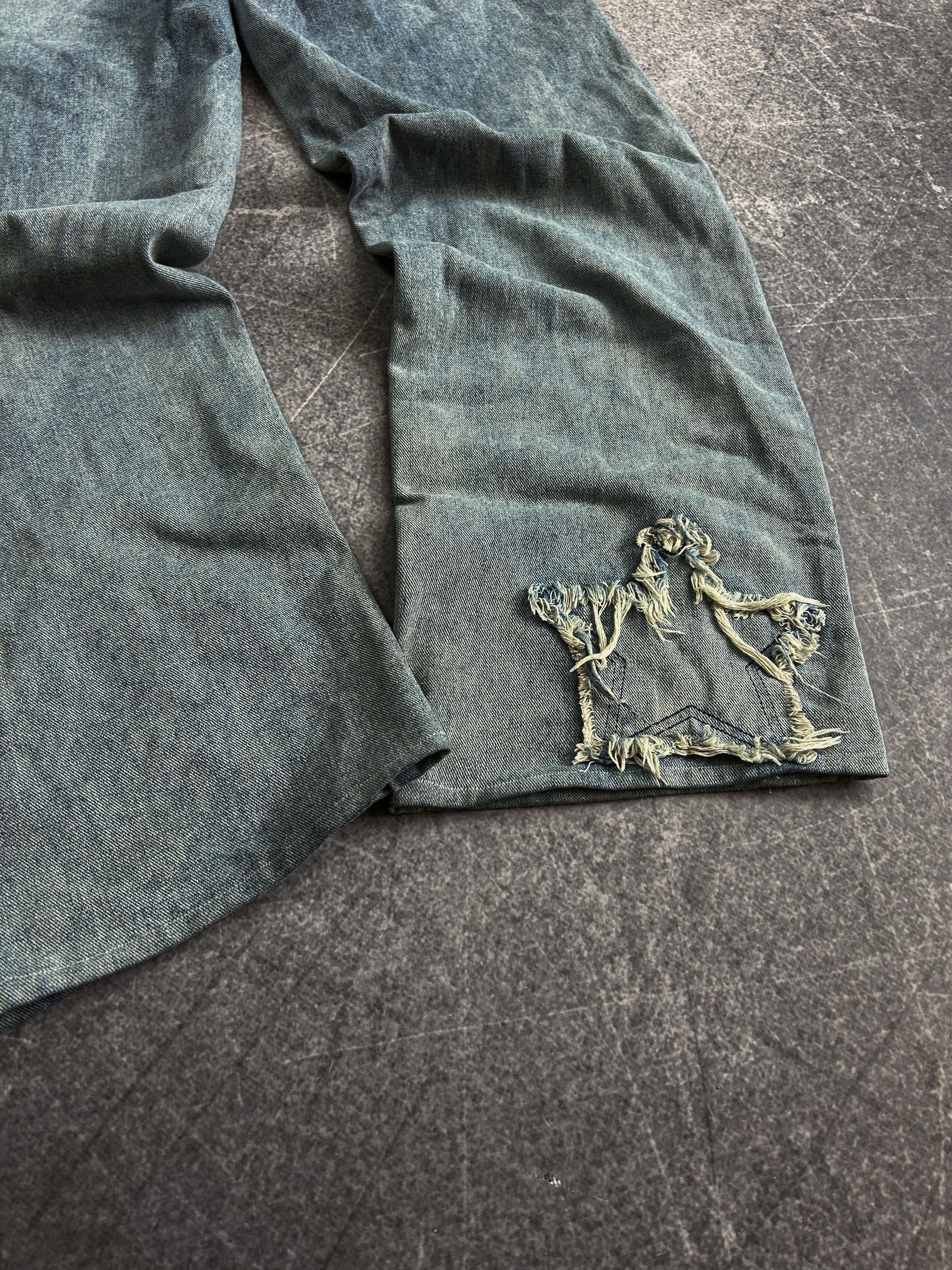 Vintage Streetwear Japanese Washed Faded Jeans Like Balenciaga Y2K Size US 28 / EU 44 - 6 Thumbnail
