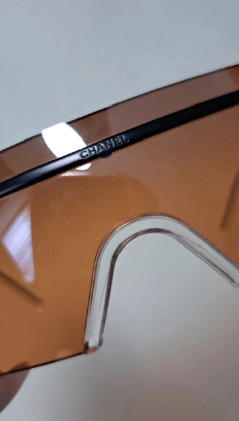 Chanel × Vintage CHANEL Sunglasses 4045 Mask Visor Rimless Ski Shield 4033 Size ONE SIZE - 3 Thumbnail
