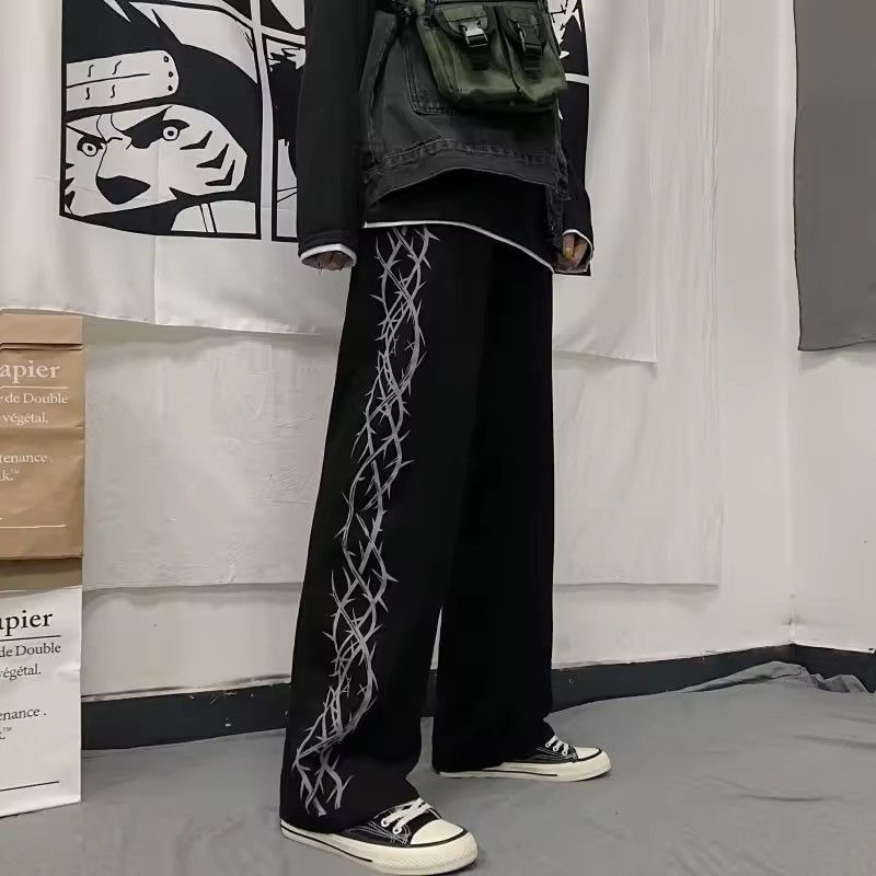 Designer × Japanese Brand Punk Loose Harajuku Gothic Hip Hop Sweatpants Trousers Size US 30 / EU 46 - 9 Thumbnail
