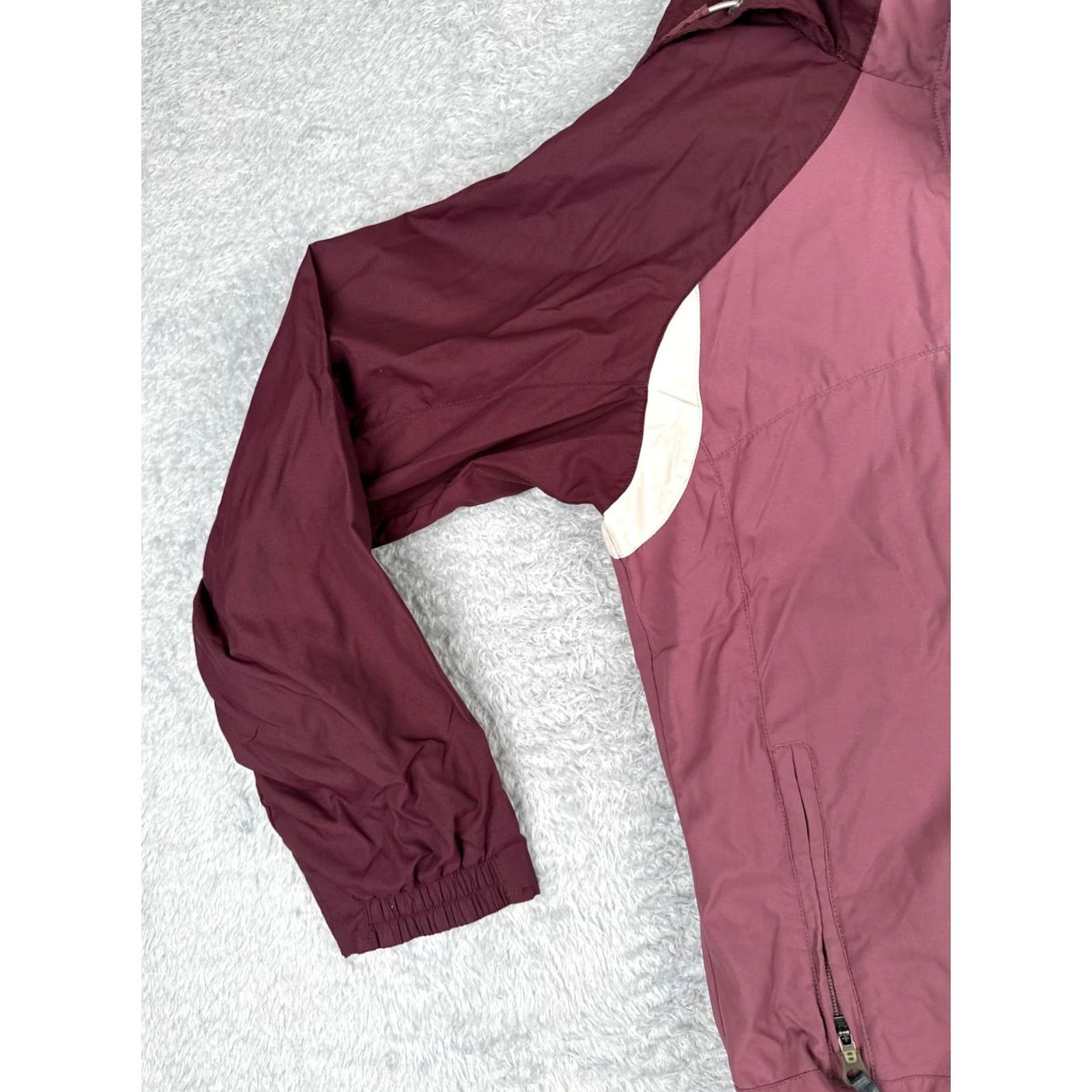 Pinko Columbia Jacket Womens Medium Pink Full Zip Hooded Nylon Vertex Insulated Lightweight Pockets Fall Winter Spring Size M / US 6-8 / IT 42-44 - 6 Thumbnail