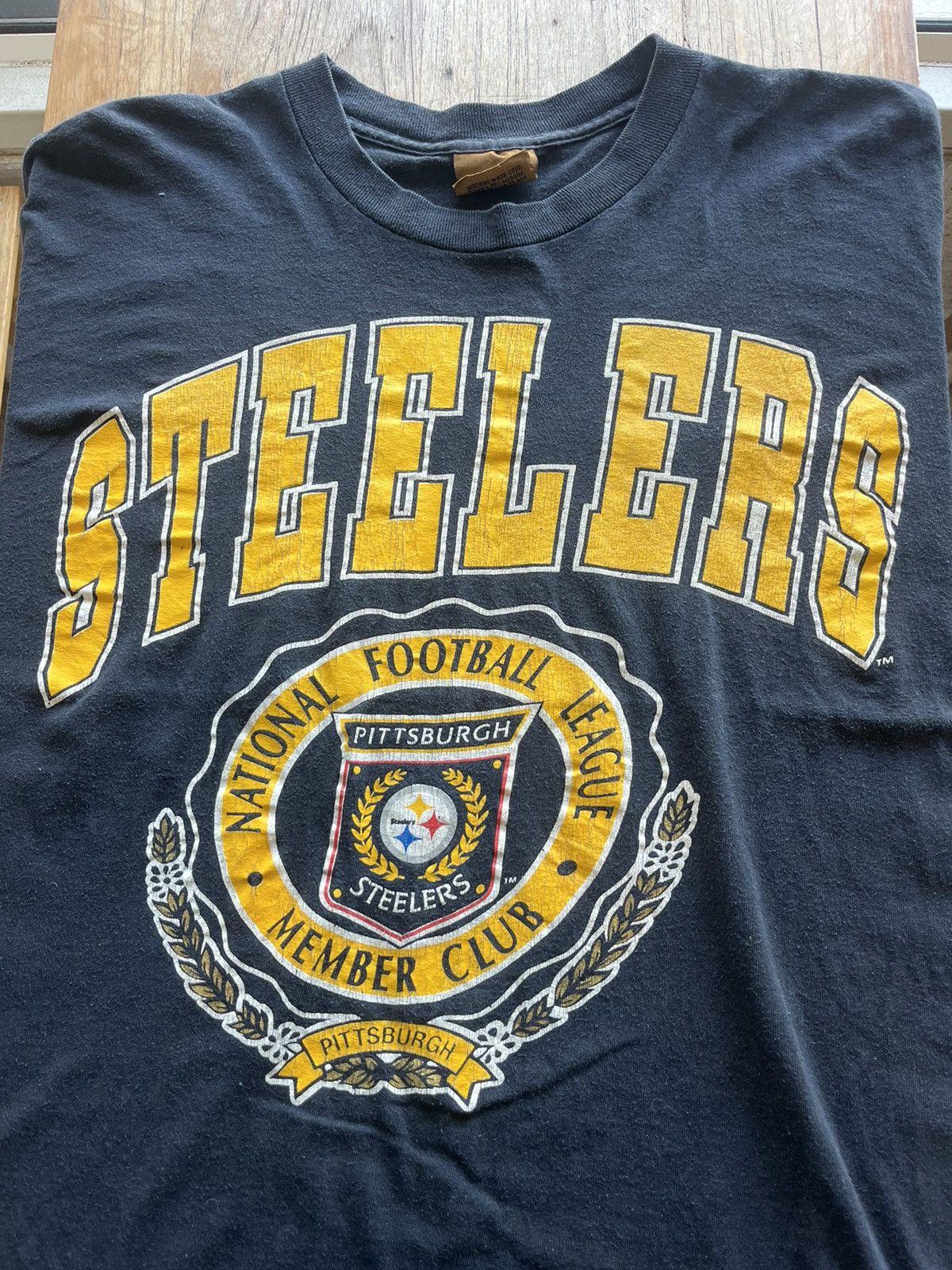NFL × Nutmeg × Vintage Vintage Pittsburgh Steelers NFL Team 90’s Tshirt Size US XL / EU 56 / 4 - 3 Thumbnail