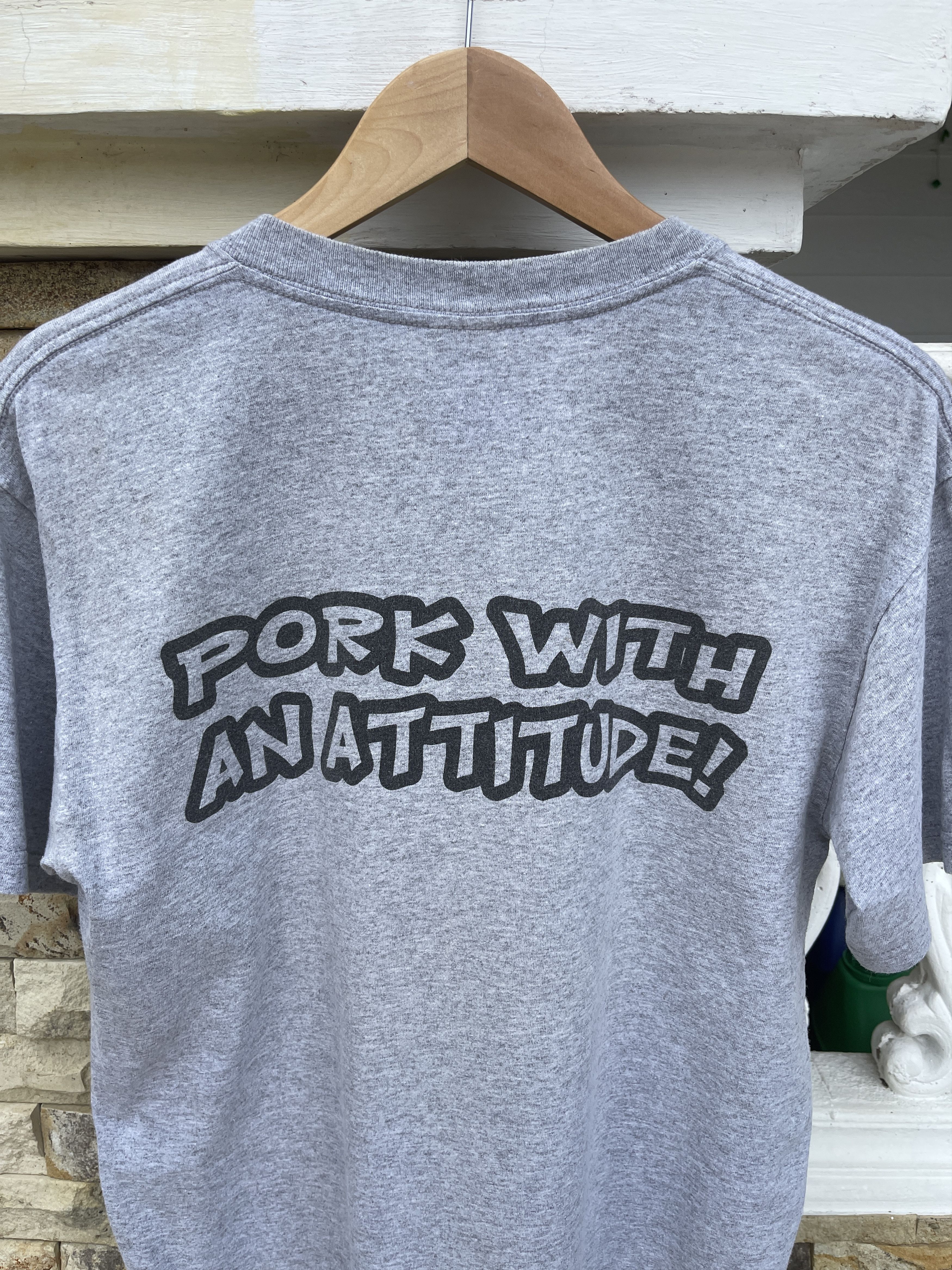 Vintage Last Drop🔥Rare🔥Vtg Humor PIG Pork With An Attitude T-Shirt Size US M / EU 48-50 / 2 - 5 Thumbnail