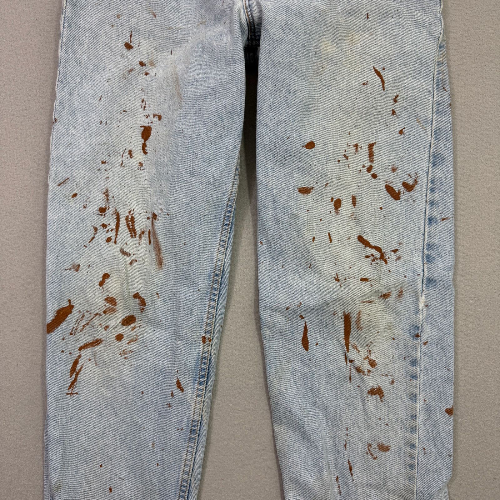 Levi's Vintage Levis 550 Jeans 34x32 Blue Paint Splatter Relaxed Size US 34 / EU 50 - 3 Thumbnail