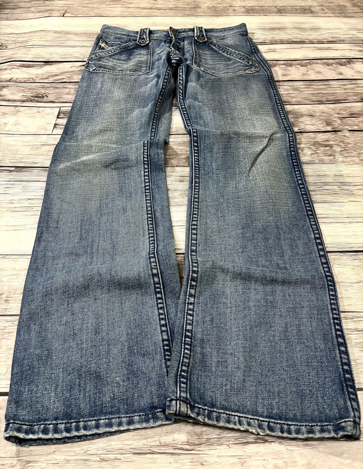 Diesel × Hysteric Glamour Rick Owens Junya Watanabe Style Diesel Flared Sexy Jeans Size US 32 / EU 48 - 1 Thumbnail