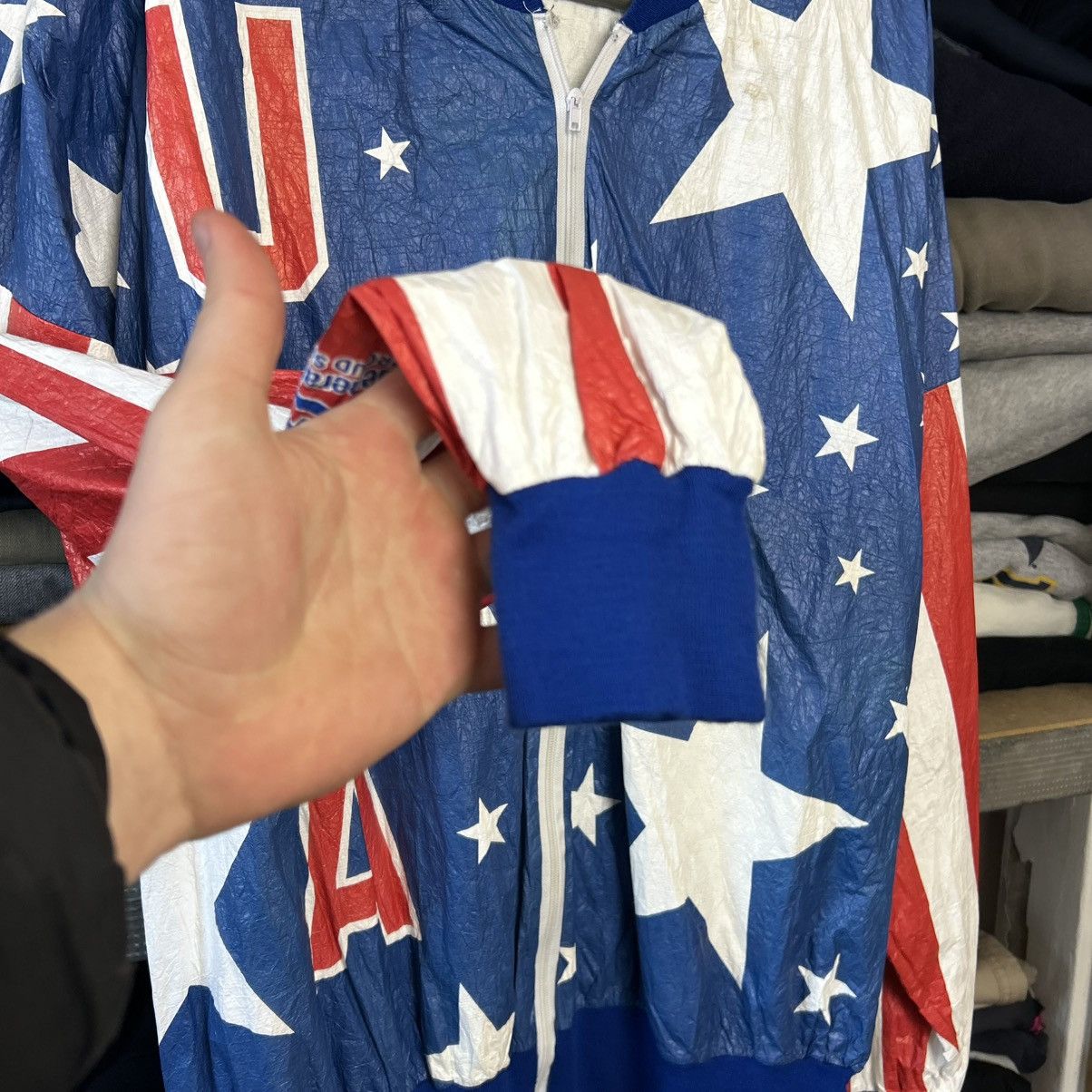 USA Olympics Vintage USA Olympic 1980’s Rare Archival Nylon Jacket Size US XL / EU 56 / 4 - 9 Thumbnail
