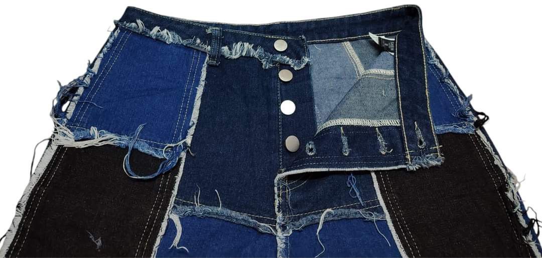 If Six Was Nine Vintage Japanese Brand Patchwork Flare Bell Bottom Jeans Size US 30 / EU 46 - 4 Thumbnail