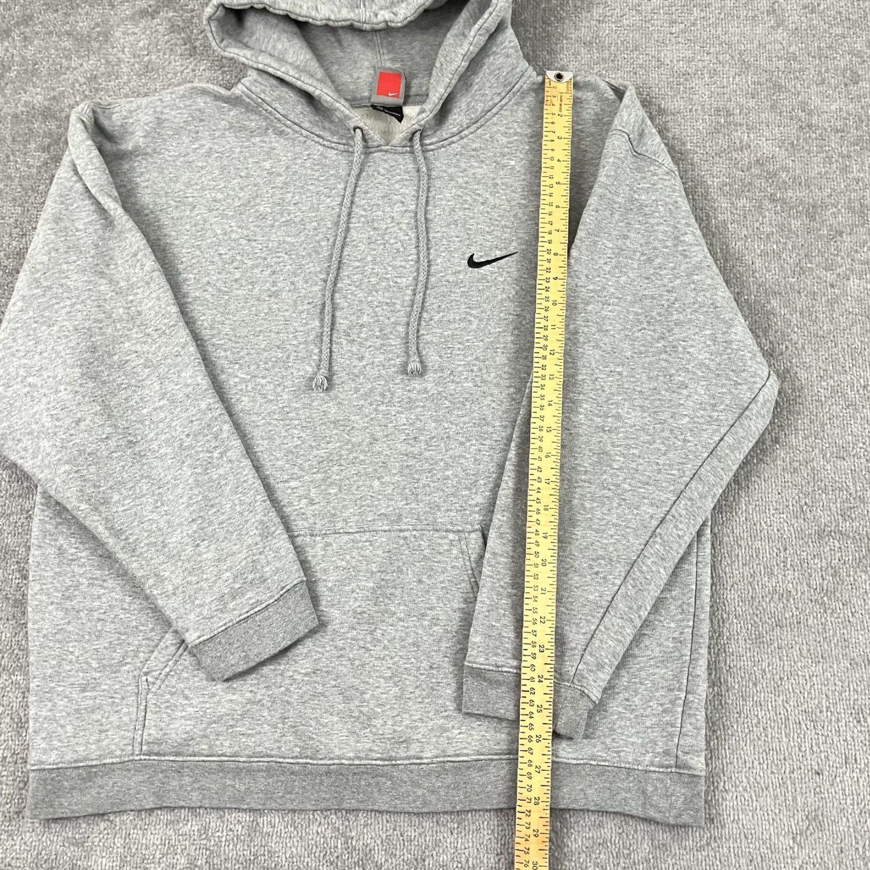 Nike VINTAGE Nike Team Hoodie Sweatshirt Mens XL Gray Swoosh Check Skater Retro Y2K Size US XL / EU 56 / 4 - 5 Thumbnail