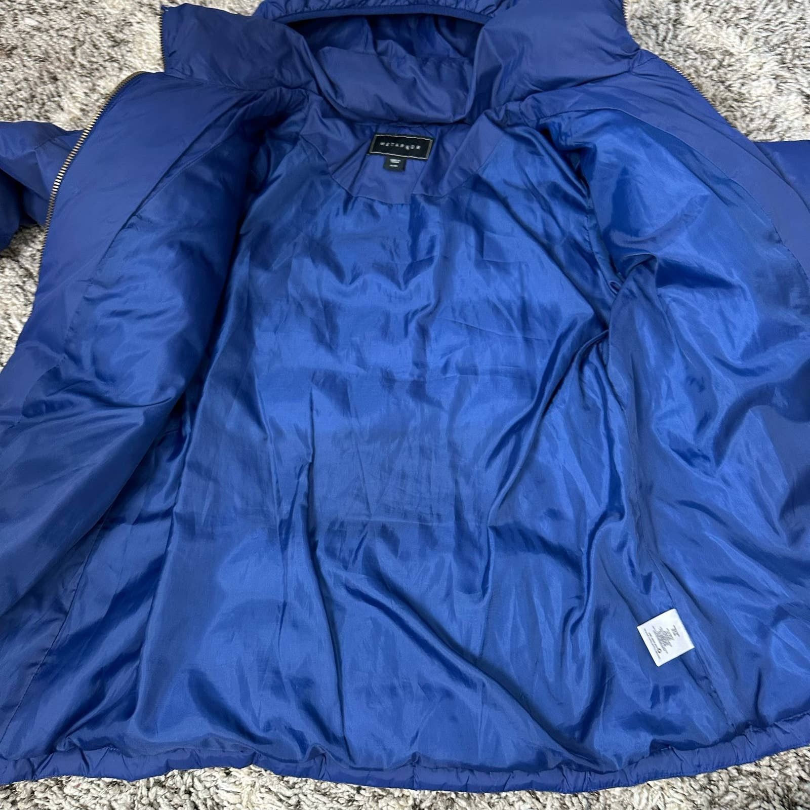 Other Metaphor Blue Long Mid Length Down Puffer Jacket Coat XL Size XL / US 12-14 / IT 48-50 - 6 Thumbnail