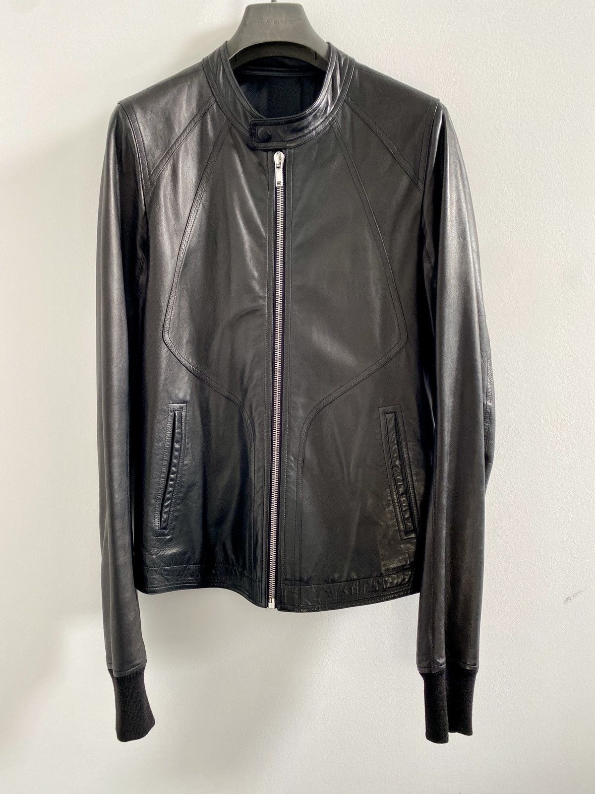 Rick Owens Rick Owens SS17 Walrus Intarsia Leather Jacket 50 | Grailed