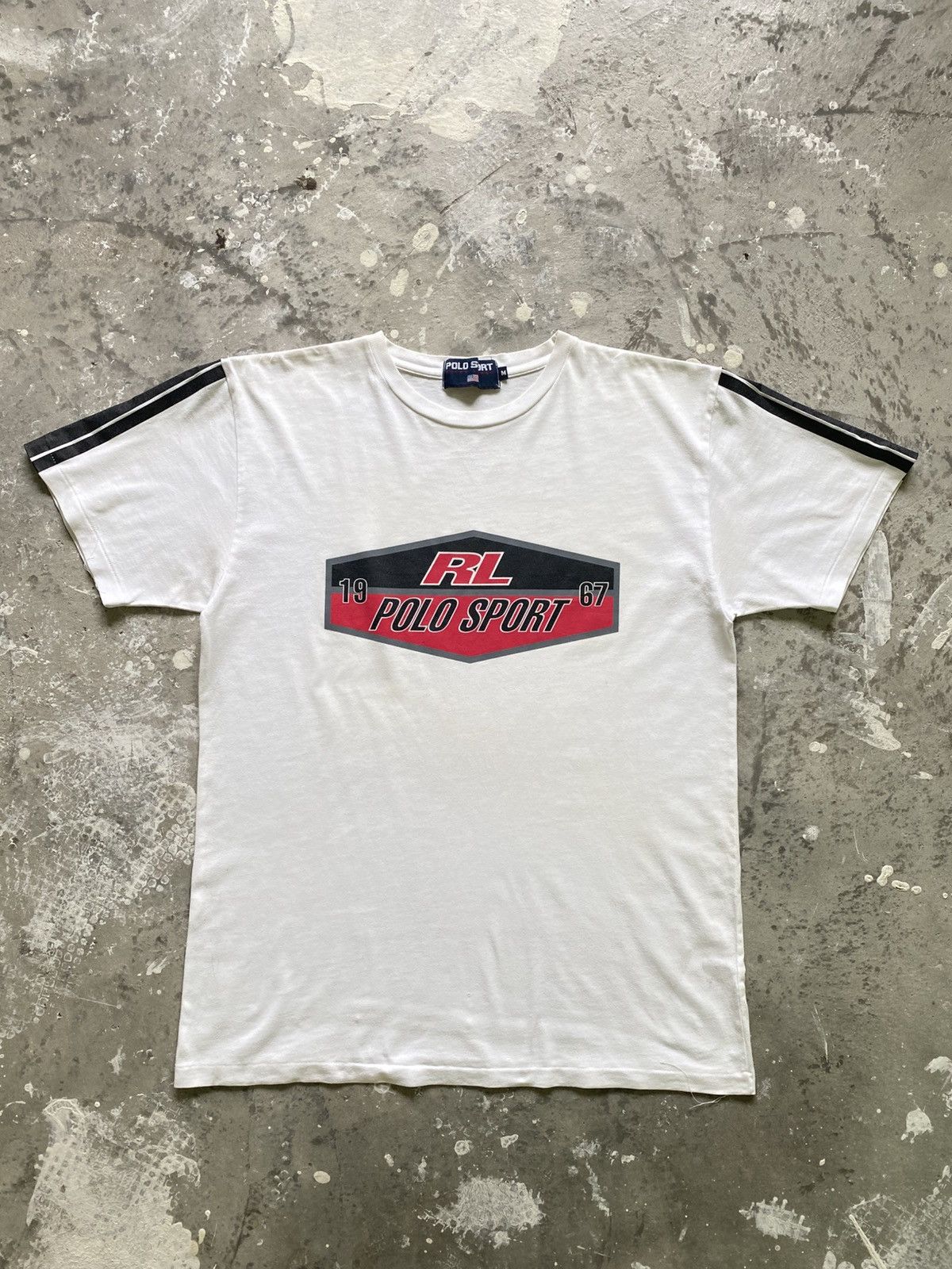 Polo Ralph Lauren × Ralph Lauren × Vintage Vintage 90s Polo Sport Ralph Lauren Tee Size US M / EU 48-50 / 2 - 1 Thumbnail