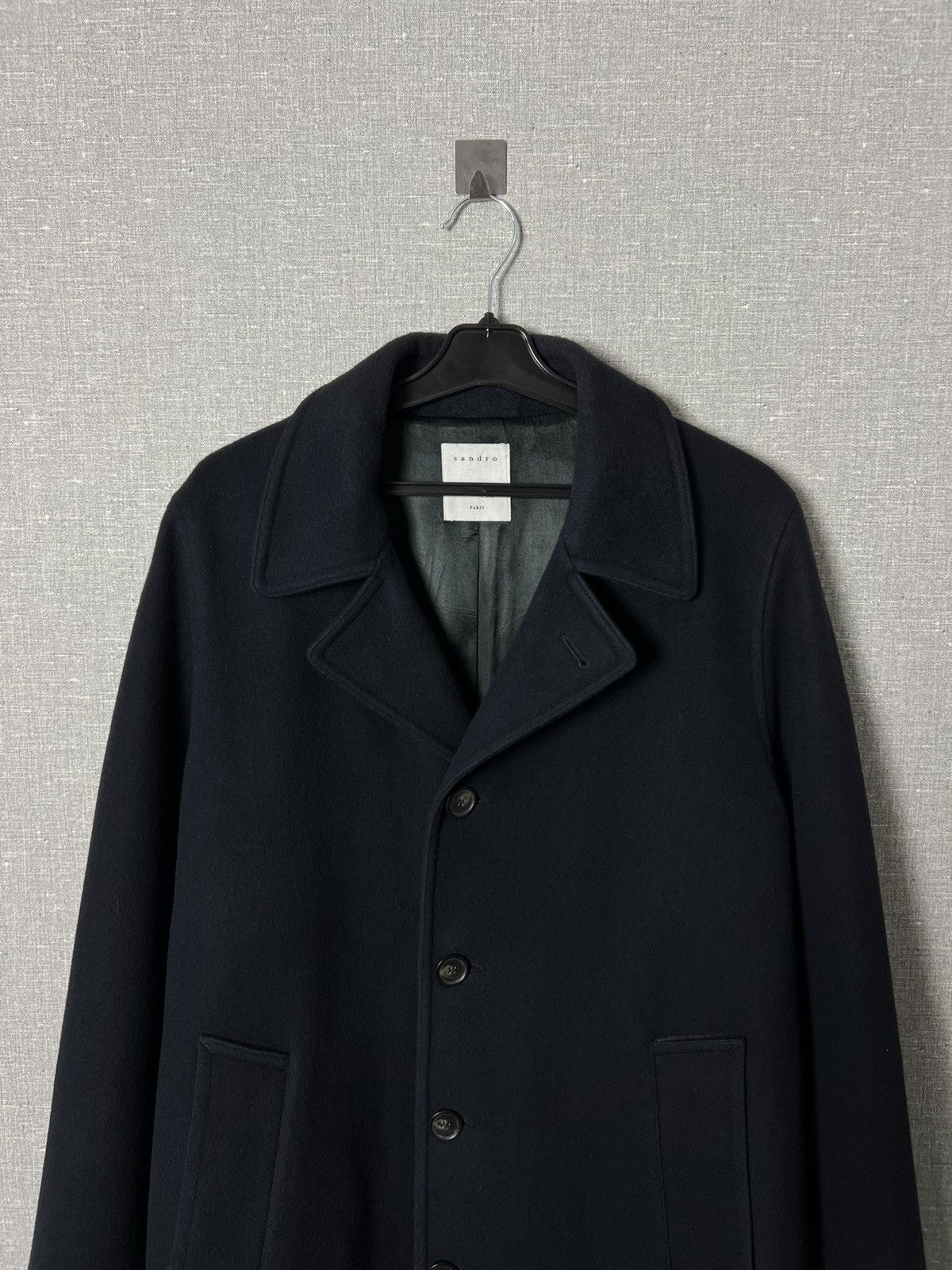 Sandro Sandro Paris Wool Blend Oversized Town Coat Size US L / EU 52-54 / 3 - 3 Thumbnail
