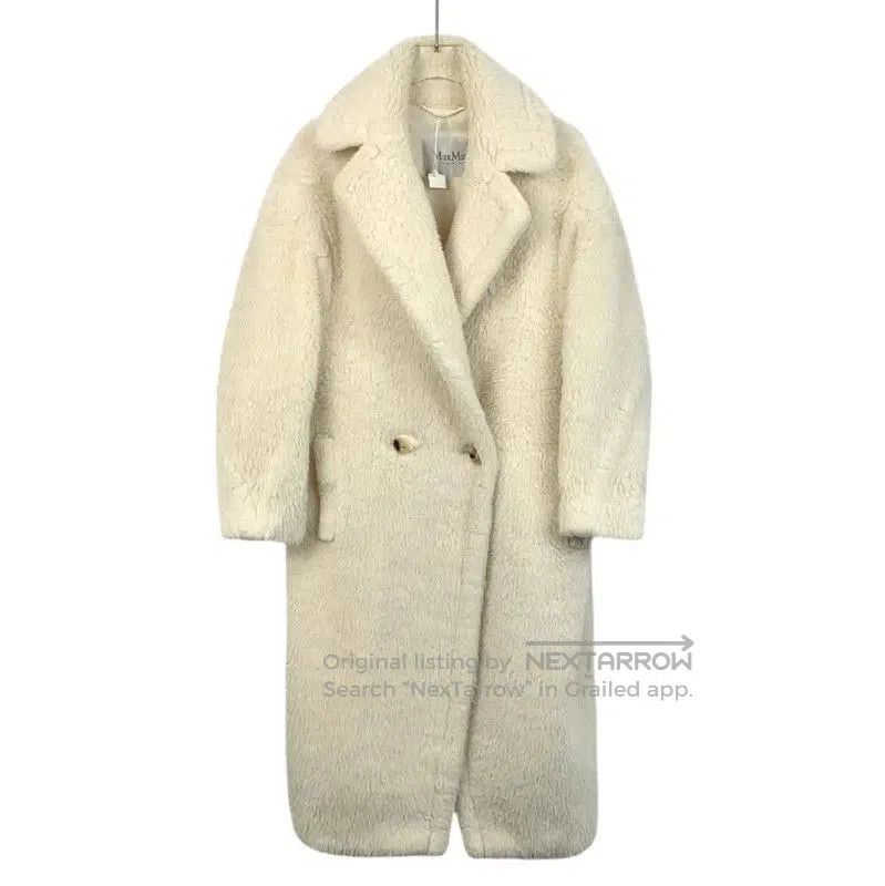 Max Mara MaxMara White Alpaca Wool Women's Coat . Size XS / US 0-2 / IT 36-38 - 1 Thumbnail