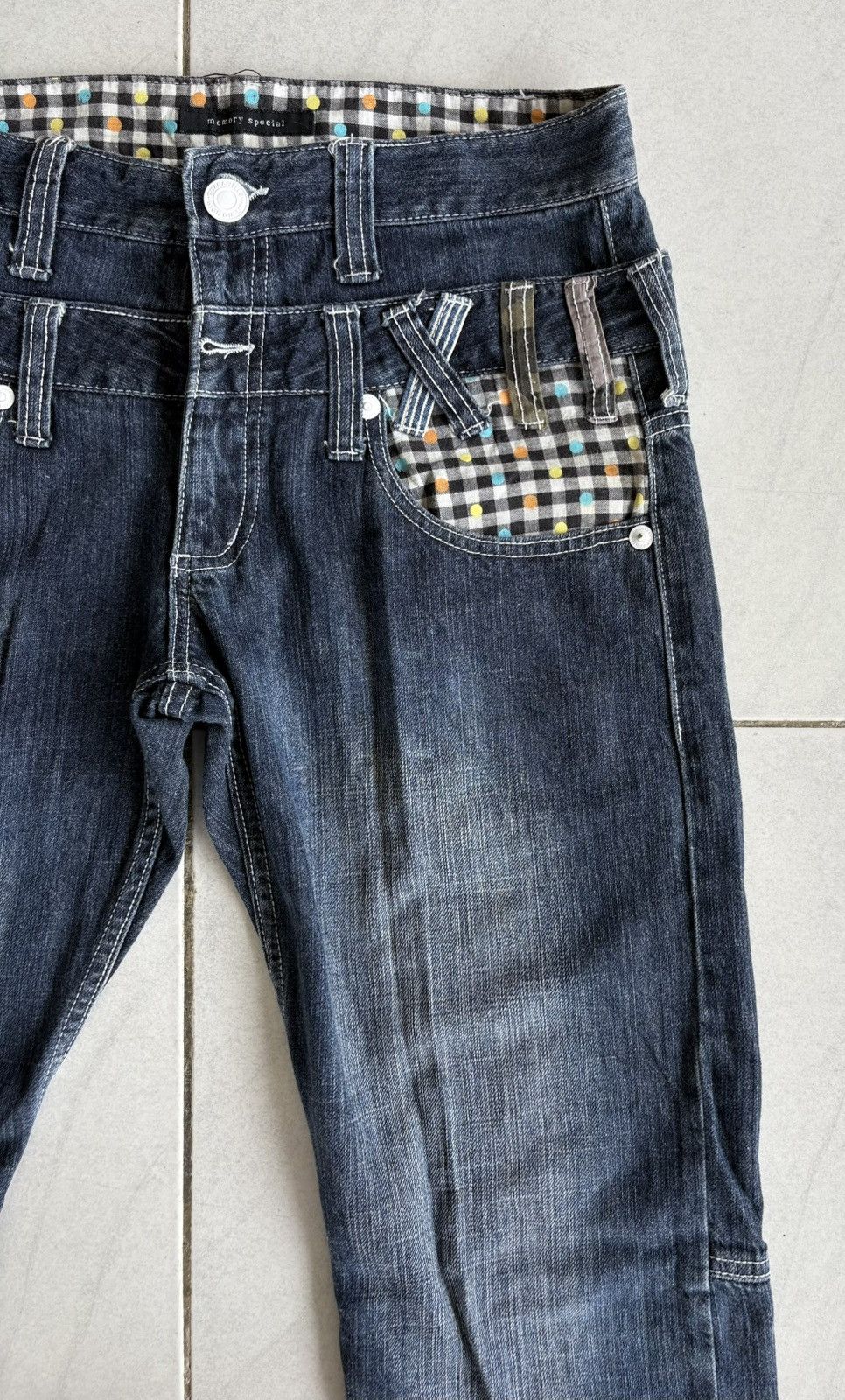Other Japanese Streetwear Double Waist Jeans Distressed Denim Size US 31 - 7 Thumbnail