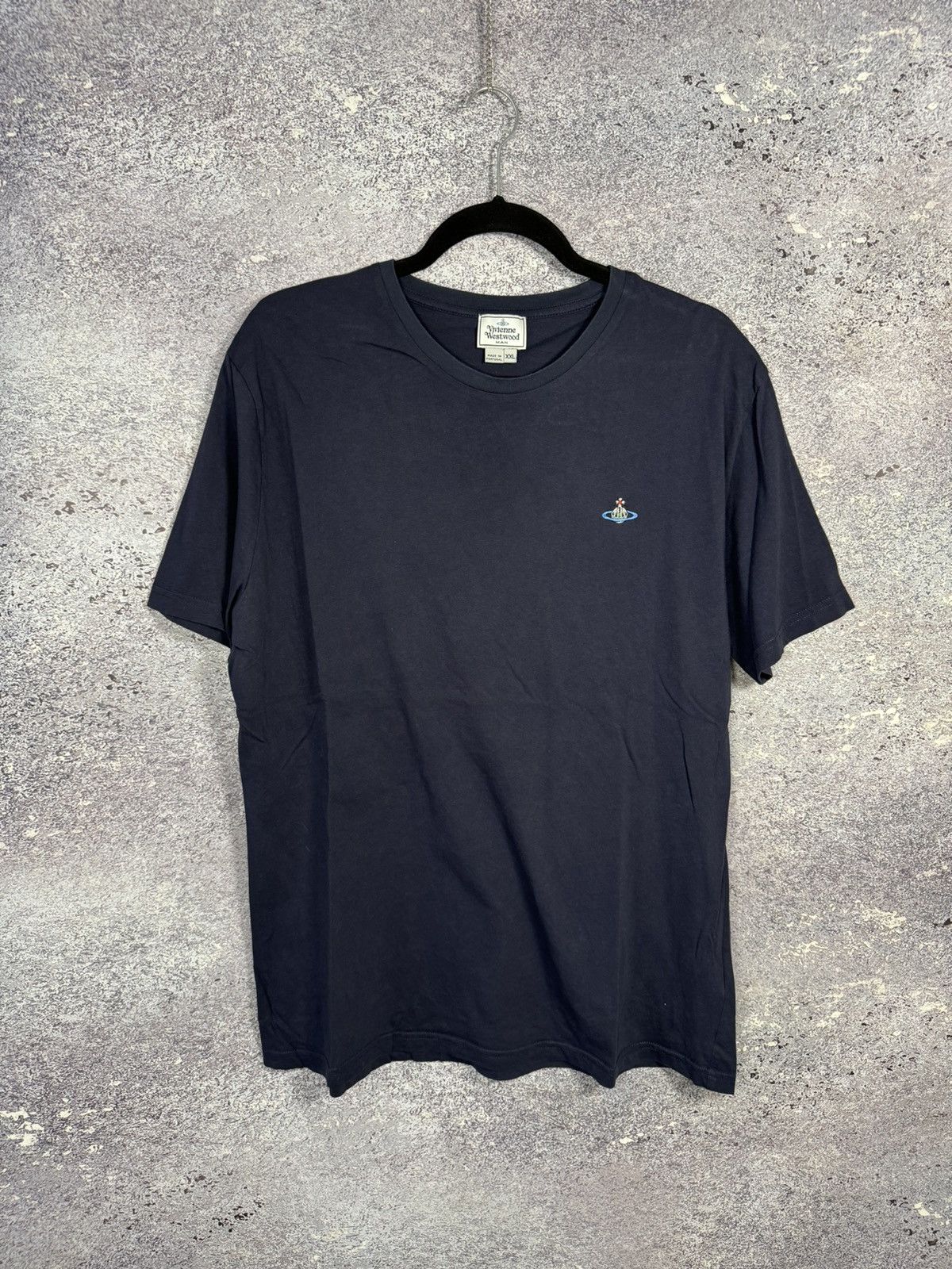 Vintage × Vivienne Westwood Vintage Vivienne Westwood Basic Logo Blue Tee Oldmoney Size US XXL / EU 58 / 5 - 1 Thumbnail