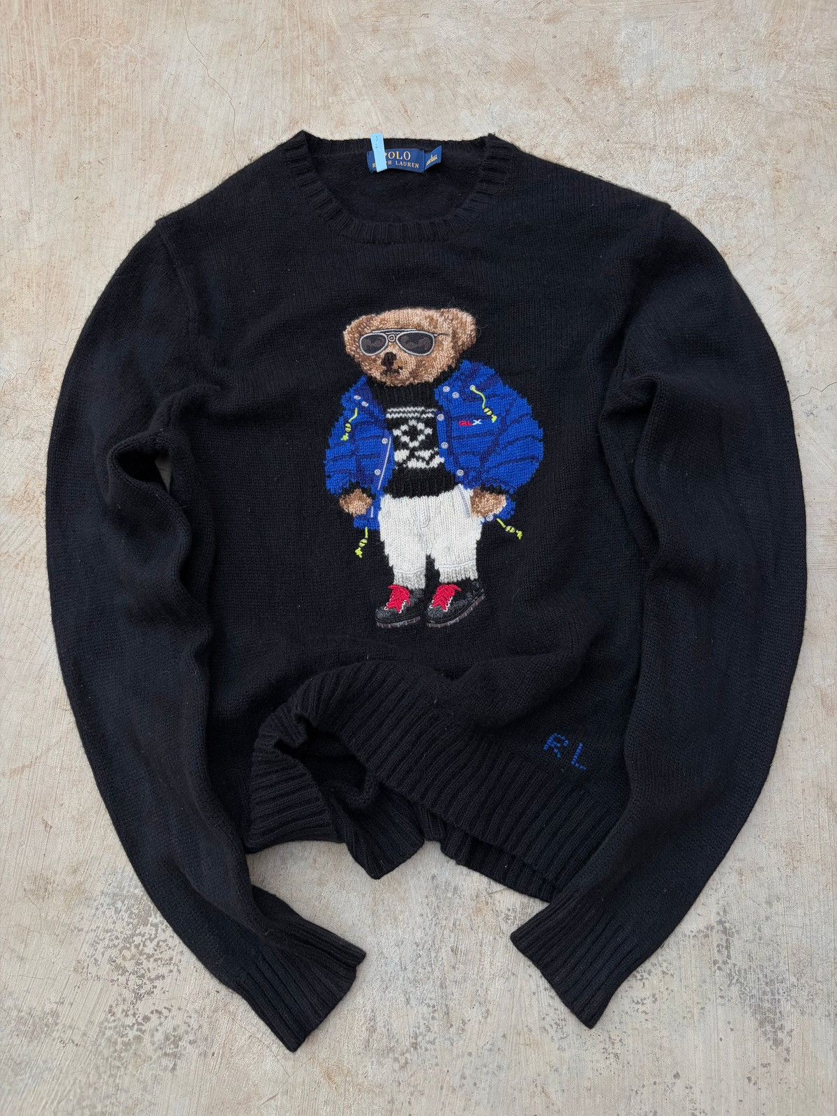 Polo Ralph Lauren Vintage 00s Polo Ralph Lauren Ski-Bear Knit Sweater Size US L / EU 52-54 / 3 - 1 Thumbnail