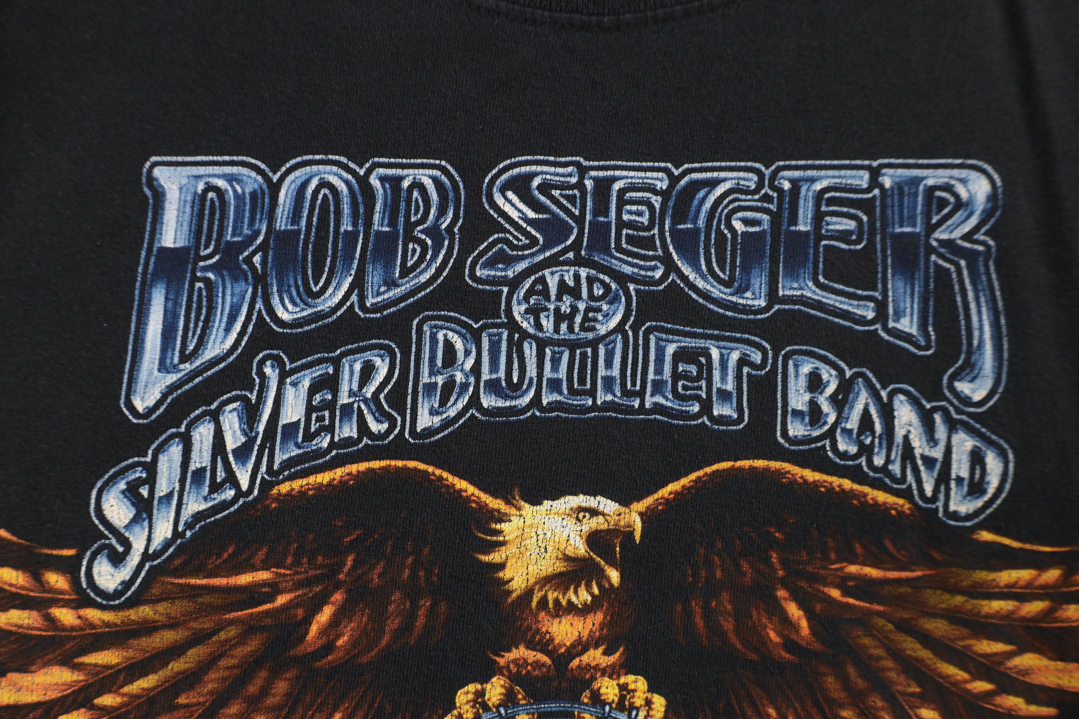 Vintage Vintage Y2K Seger and the Silver Bullet Band T-Shirt Black Size US XL / EU 56 / 4 - 5 Thumbnail