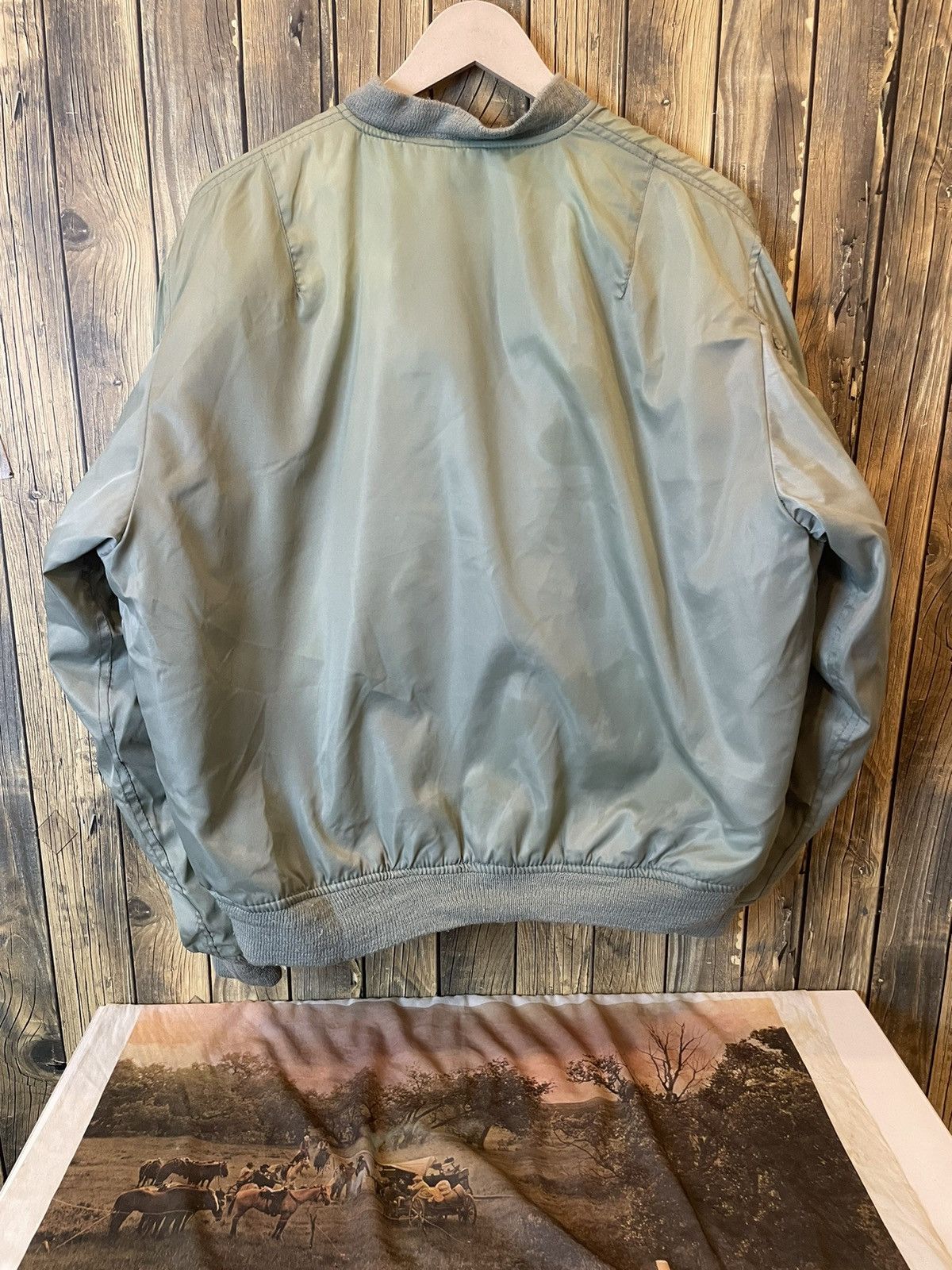Vintage Flyer man Bomber Jacket RARE REVERSED Size US L / EU 52-54 / 3 - 11 Thumbnail