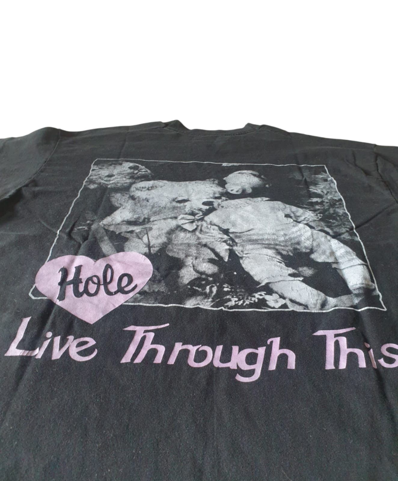 Band Tees Vtg Hole 90s Black Tees Size US XL / EU 56 / 4 - 8 Thumbnail