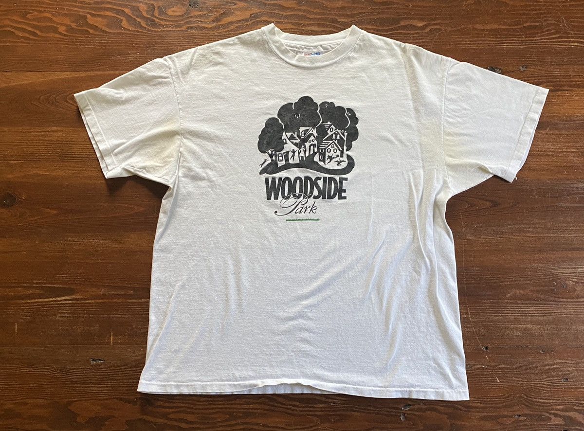 Vintage Vintage 90’s Woodside Park Neighborhood Single Stitch Tee Size US XL / EU 56 / 4 - 2 Thumbnail