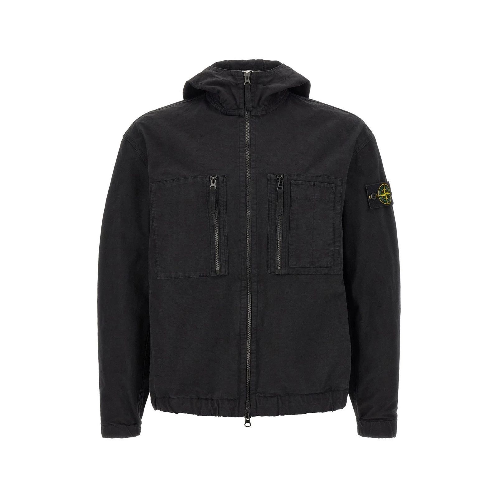 Stone Island 1200011 Black Overshirt Men's, Men's (Size Xl)