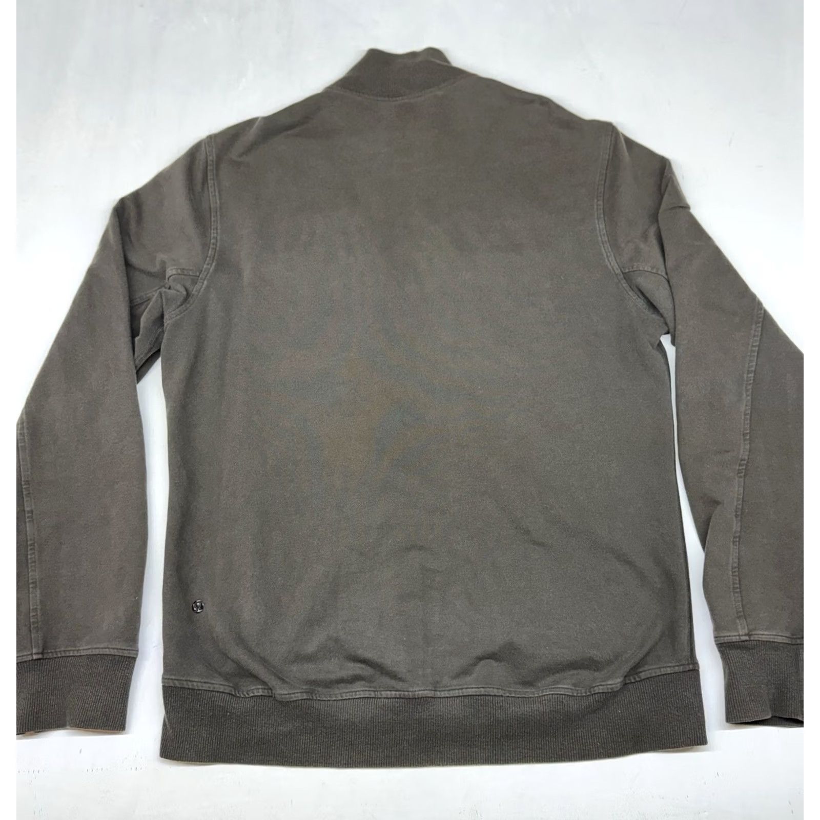 Lululemon Lululemon Full Zip Jacket Men L Green Jericho Cotton Terry Bomber Pockets Jacket Size US L / EU 52-54 / 3 - 7 Thumbnail