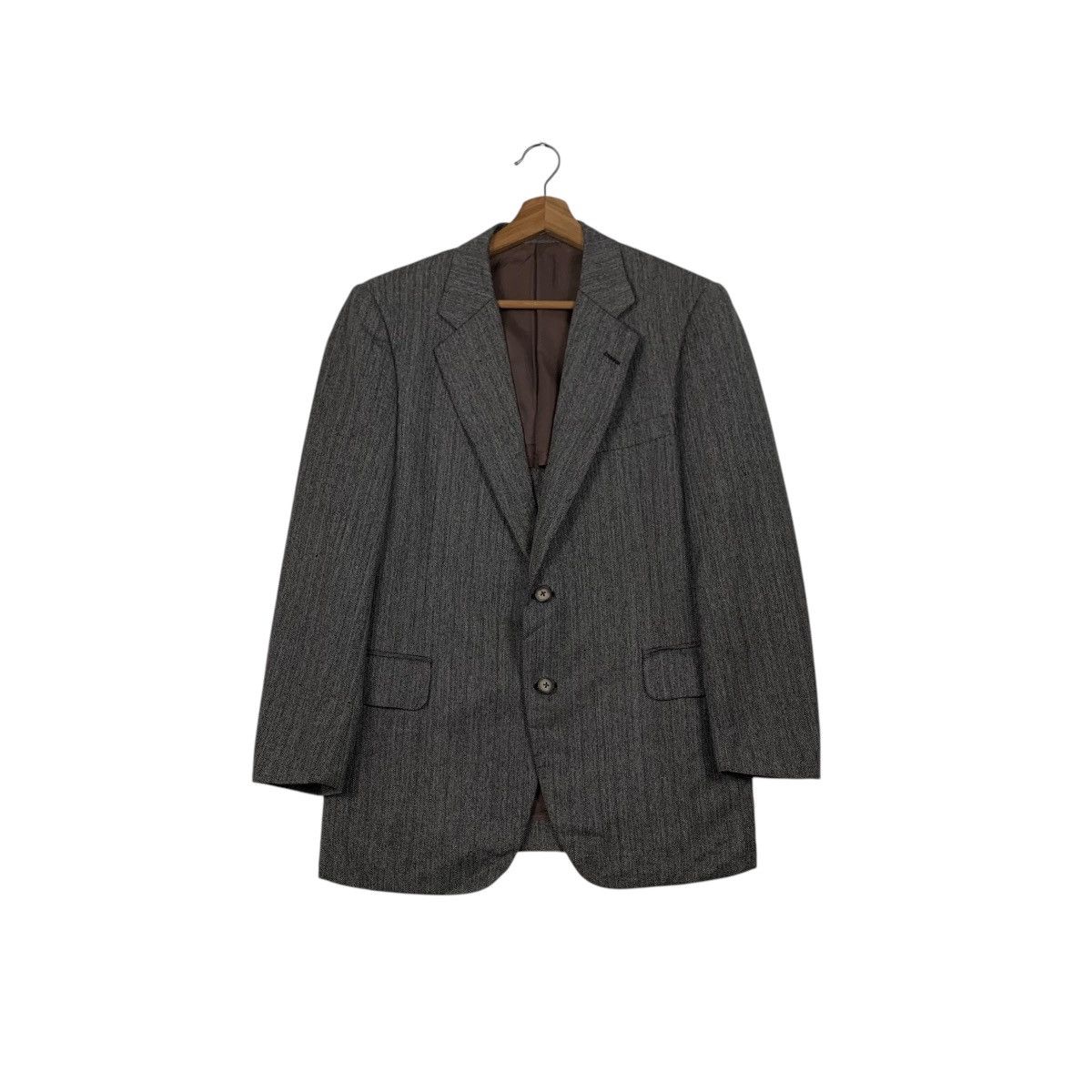 Burberry 90’s BURBERRYS Wool Suit Jacket Blazers #2315-C103 Size US M / EU 48-50 / 2 - 1 Thumbnail