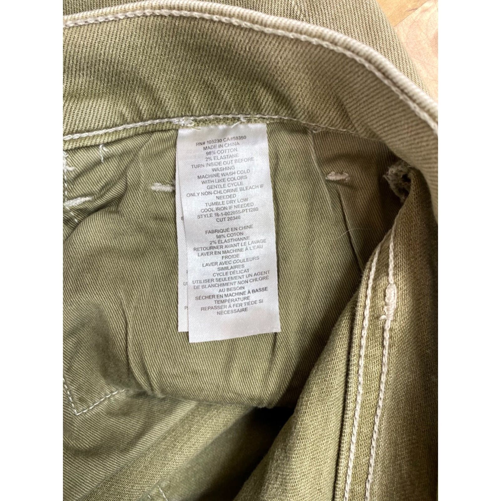 Vintage Current/Elliott Denim Jeans Womens 31 Green Slim Tapered 27" Inseam 9592 Vintage No Womens Jeans Size 24" / US 00 / IT 34 - 4 Thumbnail