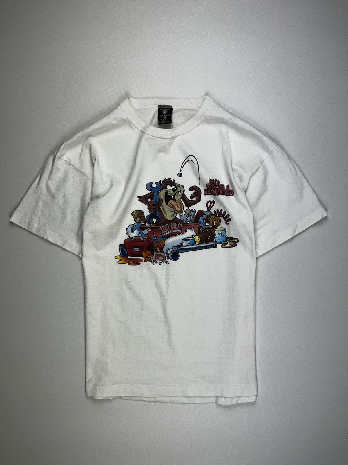Warner Bros Rare Vintage 90s Warner Bros Looney Tunes USA Taz Tasmanian Size US XL / EU 56 / 4 - 1 Thumbnail
