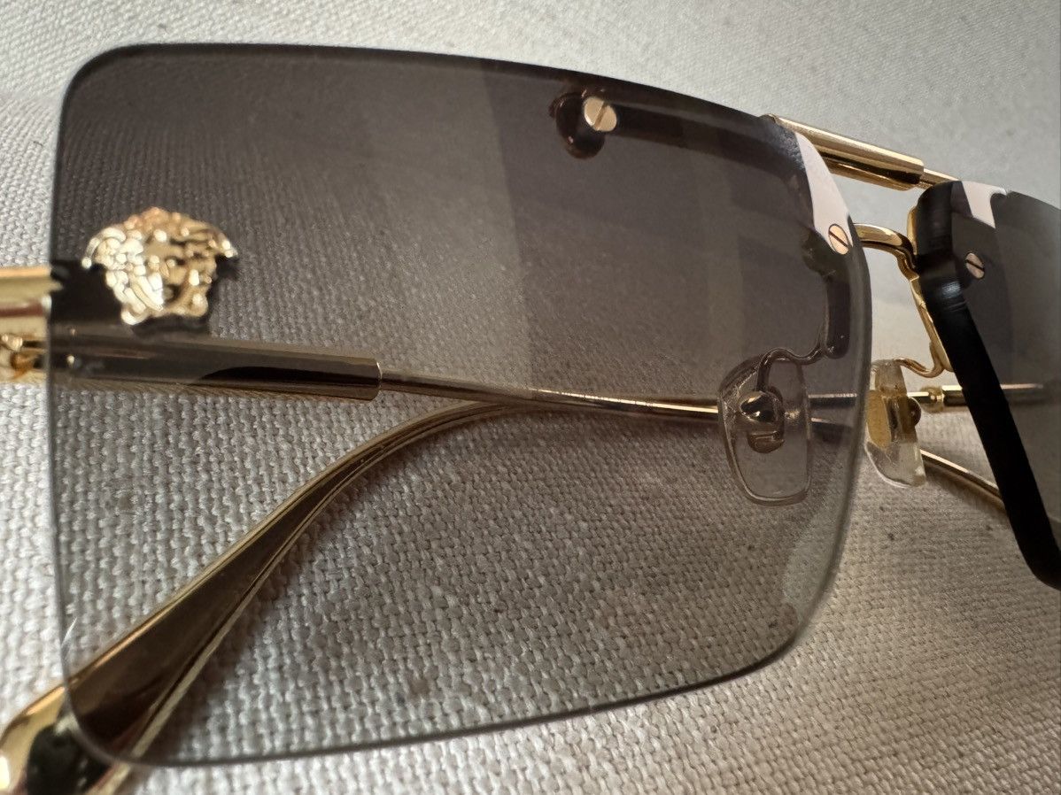 Versace Versace Rimless Sunglasses Size ONE SIZE - 8 Thumbnail
