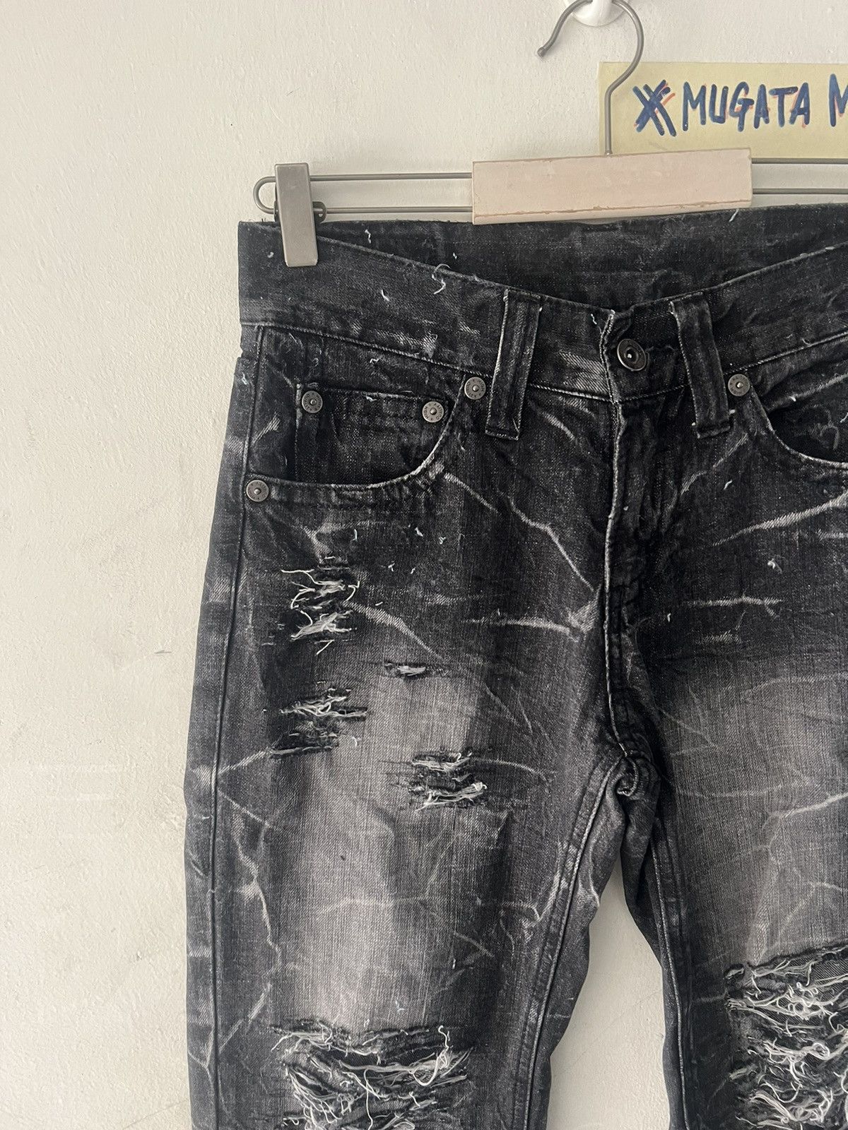 Japanese Brand × Vintage UNBRAND RIPPED DISTRESSED DENIM PANT Size US 28 / EU 44 - 7 Thumbnail