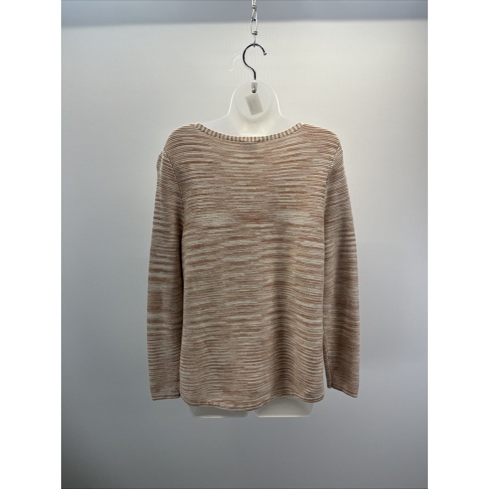 Chicos Chico's Sz 2 Large Tan Brown Orange Space Dye Sweater Tunic Size L / US 10 / IT 46 - 4 Thumbnail