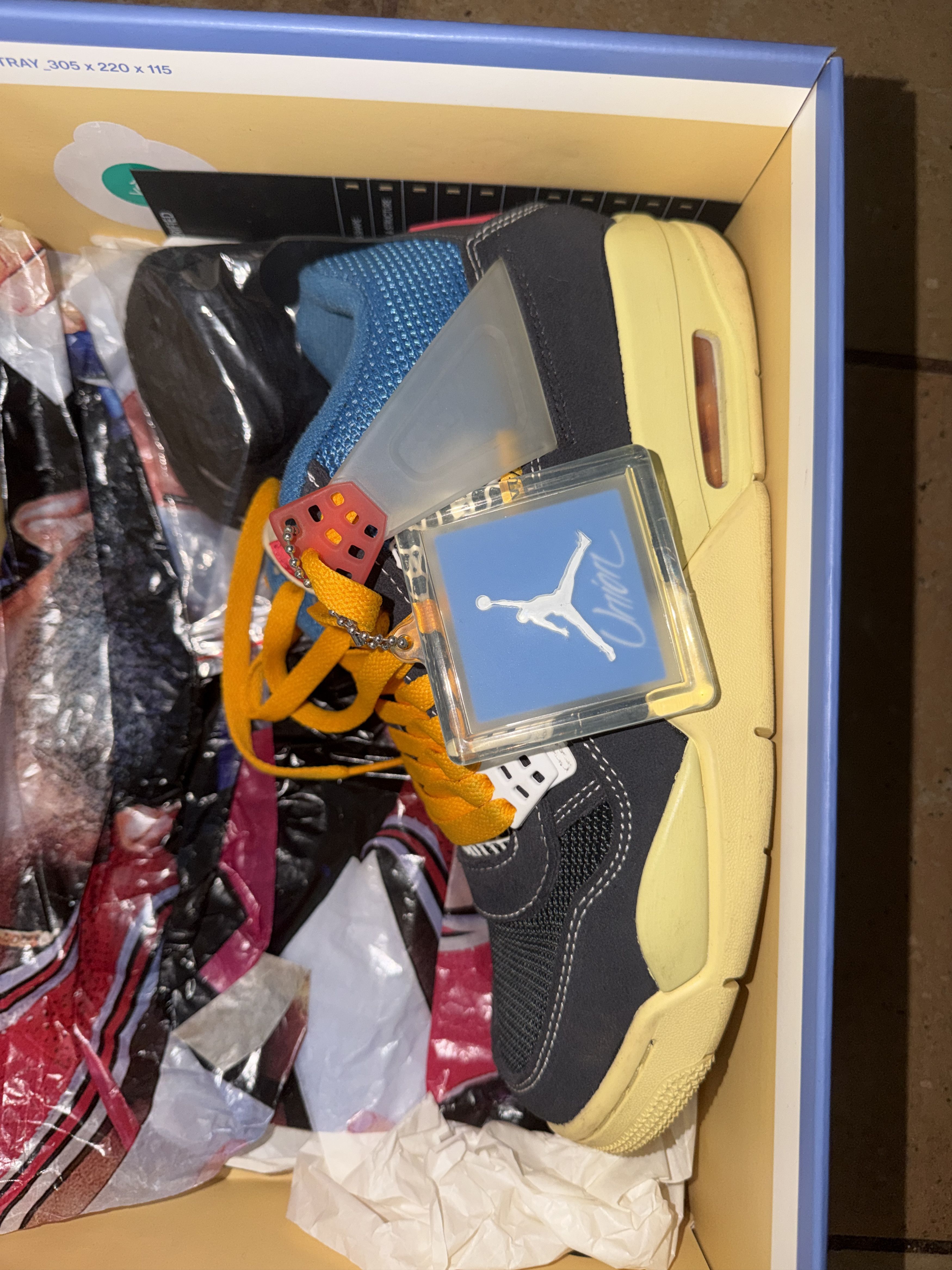 Jordan Brand Union LA x Air Jordan 4 Retro ‘Off Noir’ Size US 6 / EU 39 - 4 Thumbnail